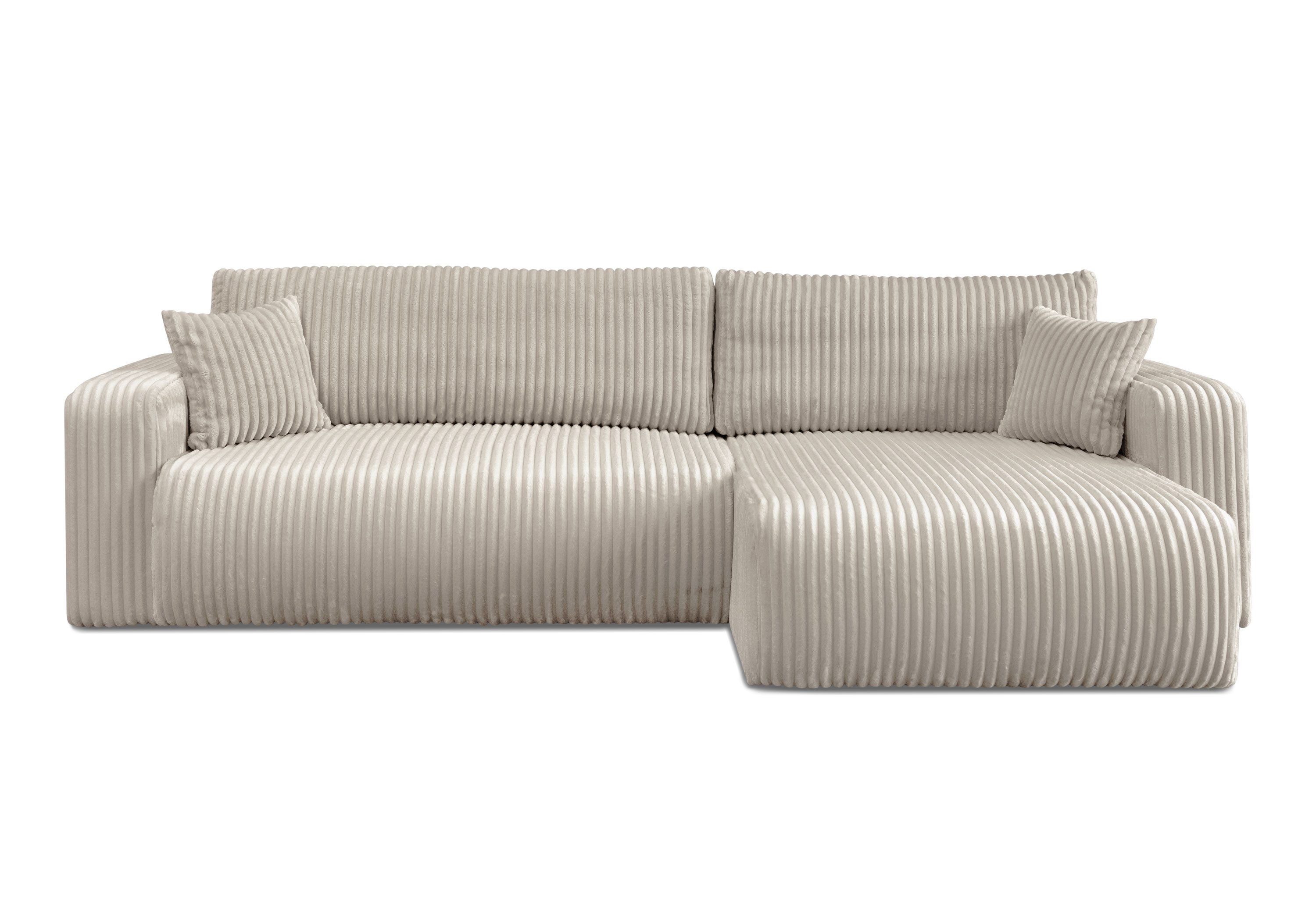 Lookway Ecksofa PRESTIGE SOFT mit Schlaffunktion und Bettkasten, Breite: 277 cm, Seite universal