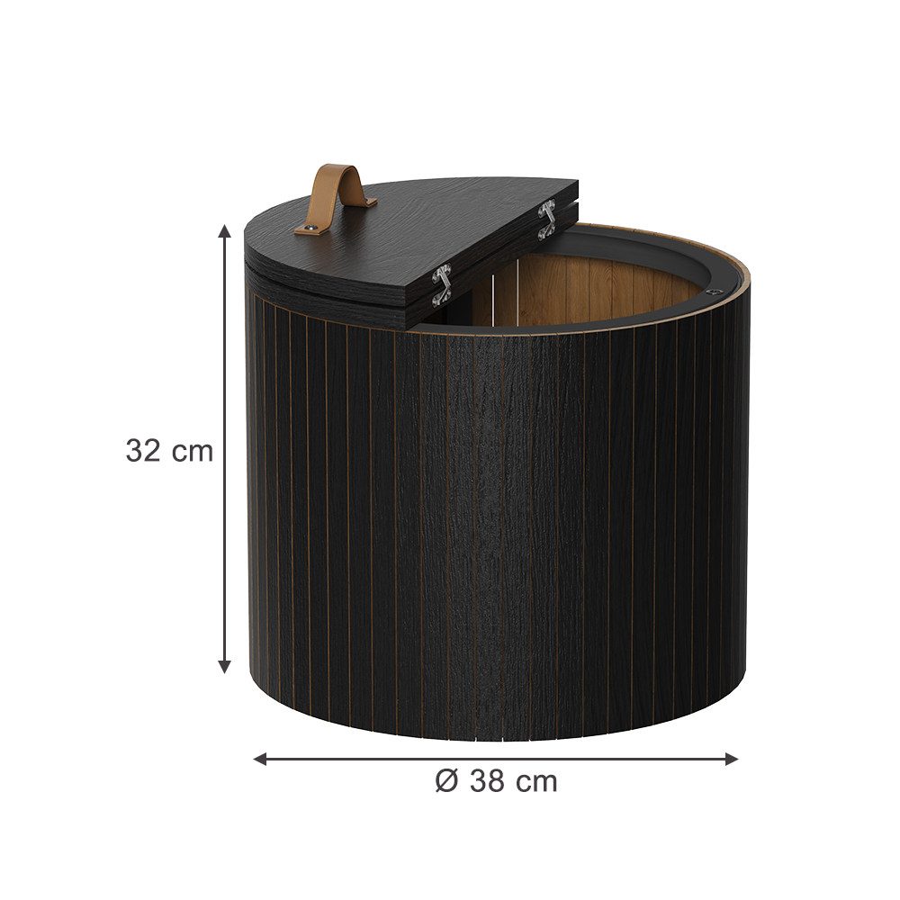 Vicco Couchtisch Tavilo, Eiche/Schwarz, 38 x günstig online kaufen