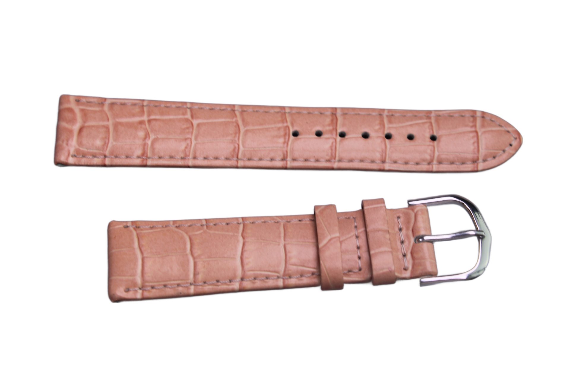 Eichmüller Uhrenring Uhrenband Rosa 20 mm, (2-tlg), Echt Leder