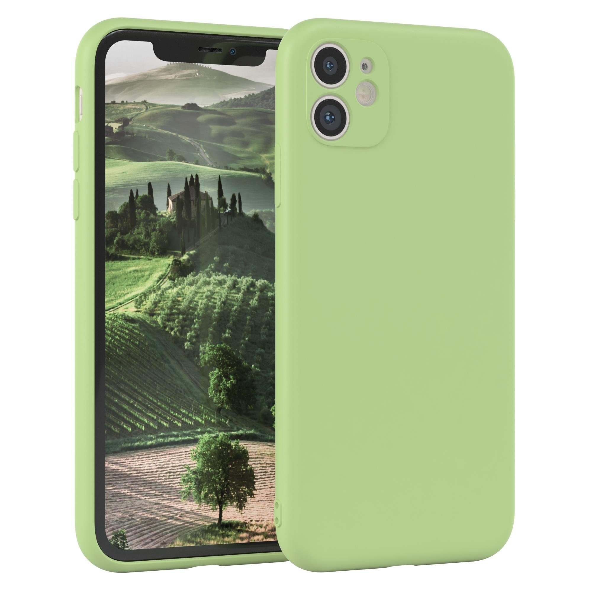 EAZY CASE Handyhülle TPU Hülle für Apple iPhone 11 6,1 Zoll, Smart Slimcover Matt Silikon Schutzhülle mit Kameraschutz tpu Grün