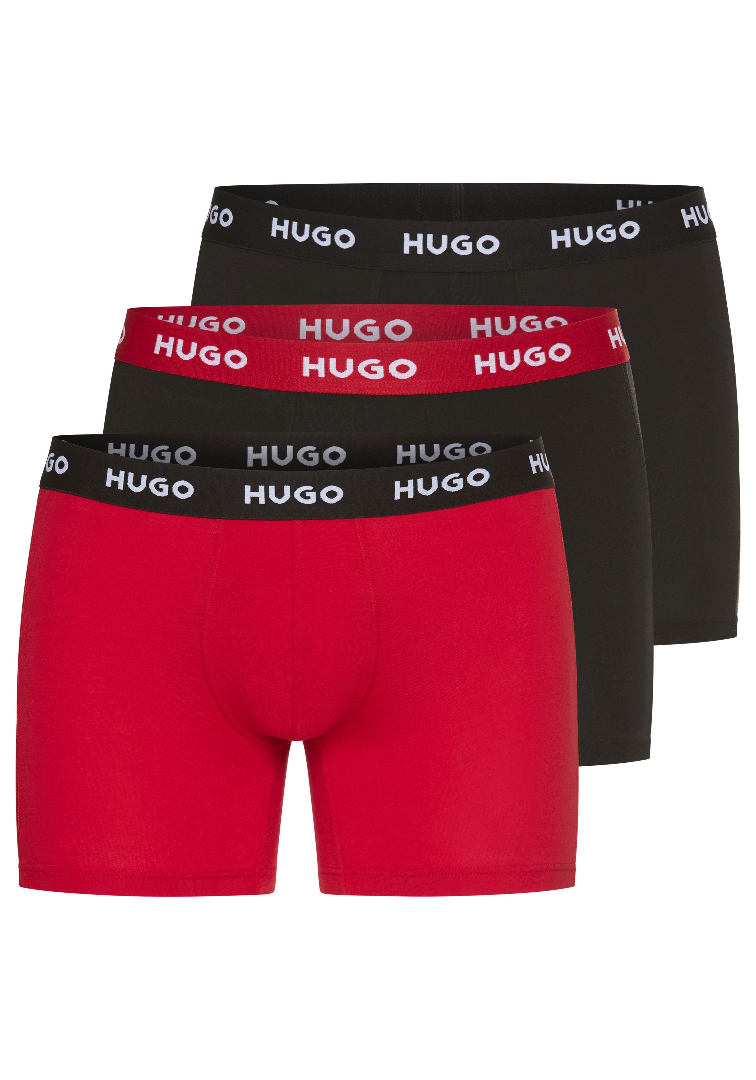 HUGO Boxer BOXERBR TRIPLE (Packung, 3-St., 3er) mit elastischem Bund günstig online kaufen