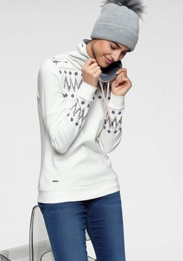 KangaROOS Sweatshirt mit trendigem Druck vorn und an den Ärmeln