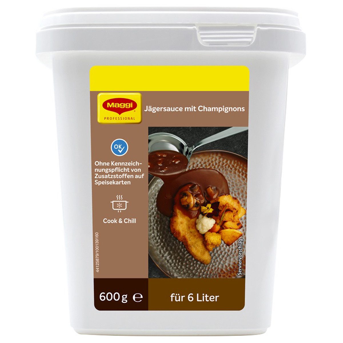 MAGGI Gewürz, Maggi Jäger Sauce mit Champignons Großpackung für Gastro 600g