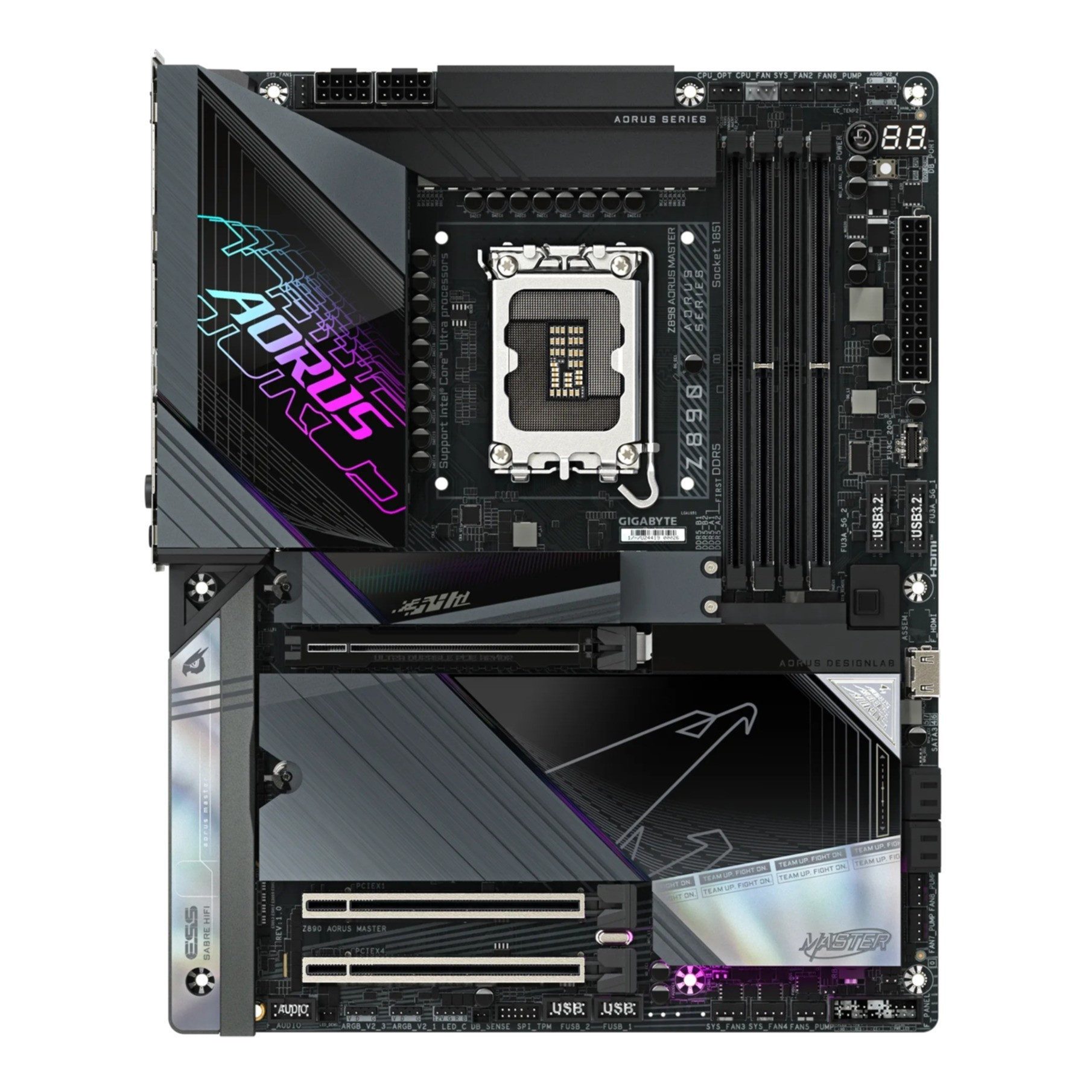 Gigabyte Z890 AORUS MASTER Mainboard - Unterstützt Intel Core Ultra Mainboard