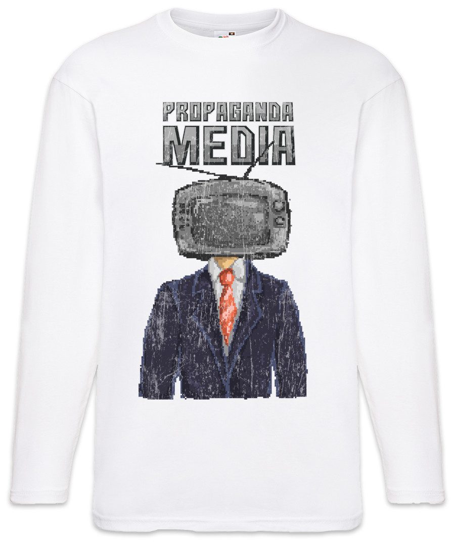 Langarmshirt Propaganda Media Langarm T-Shirt Gamer Gaming Fun Games Pixel Retro