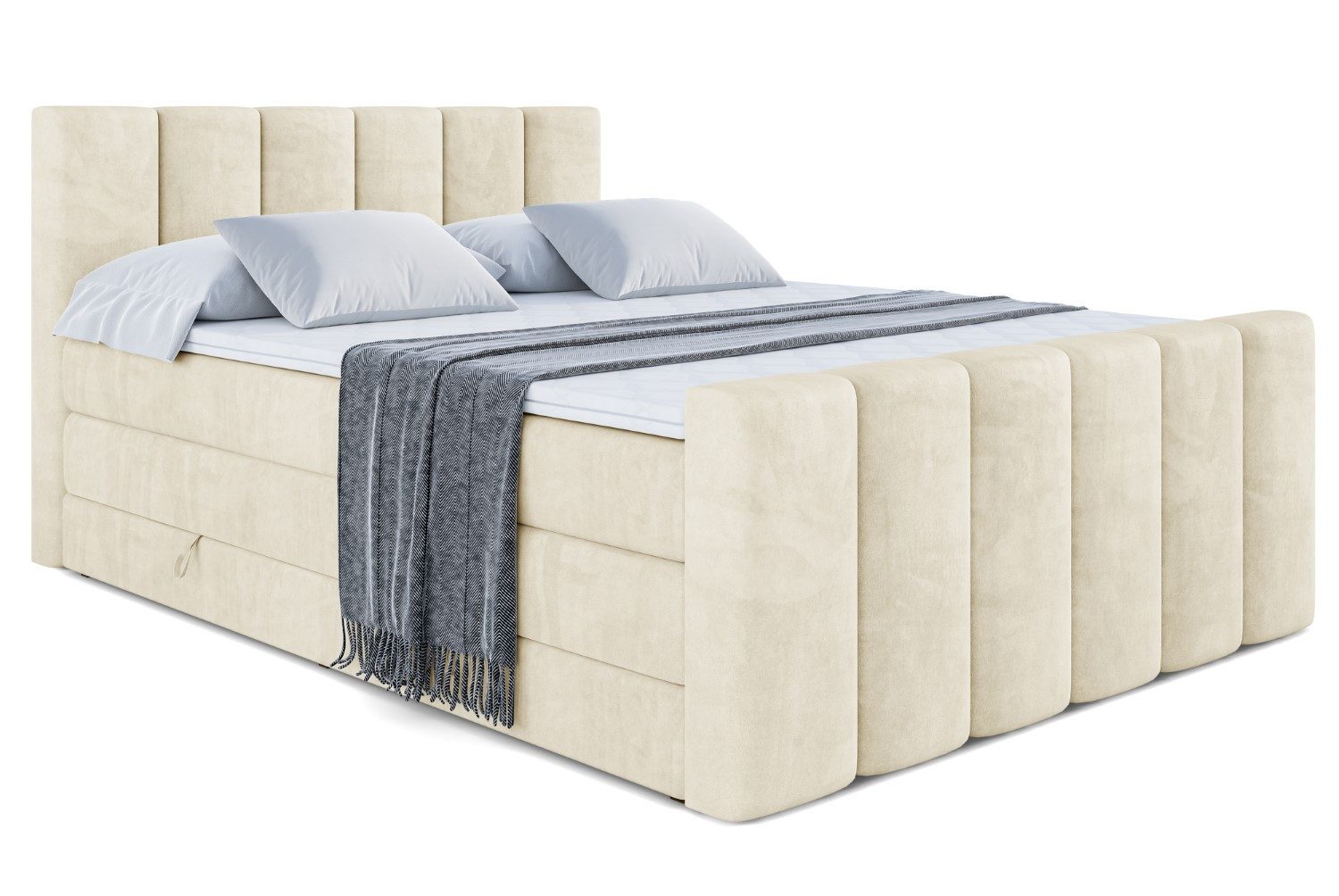 ALTDECOR Boxspringbett BOXI1-Z KING (Multipocket-Matratze H4, günstig online kaufen