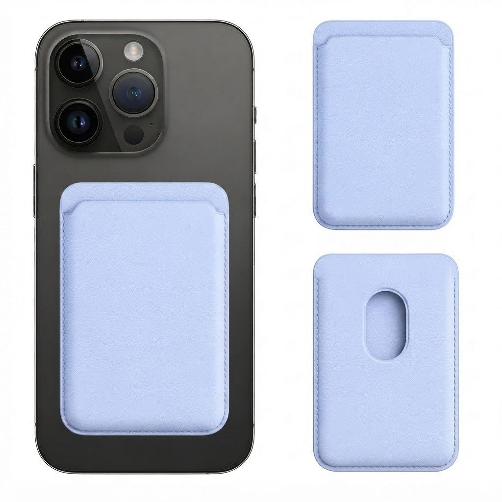 Futurea Smartphone-Hülle MagSafe Kunstleder Wallet Kartenetui für Apple iPhone 17 bis 12, magnetisch für Apple iPhone 17,16,15 Pro Max