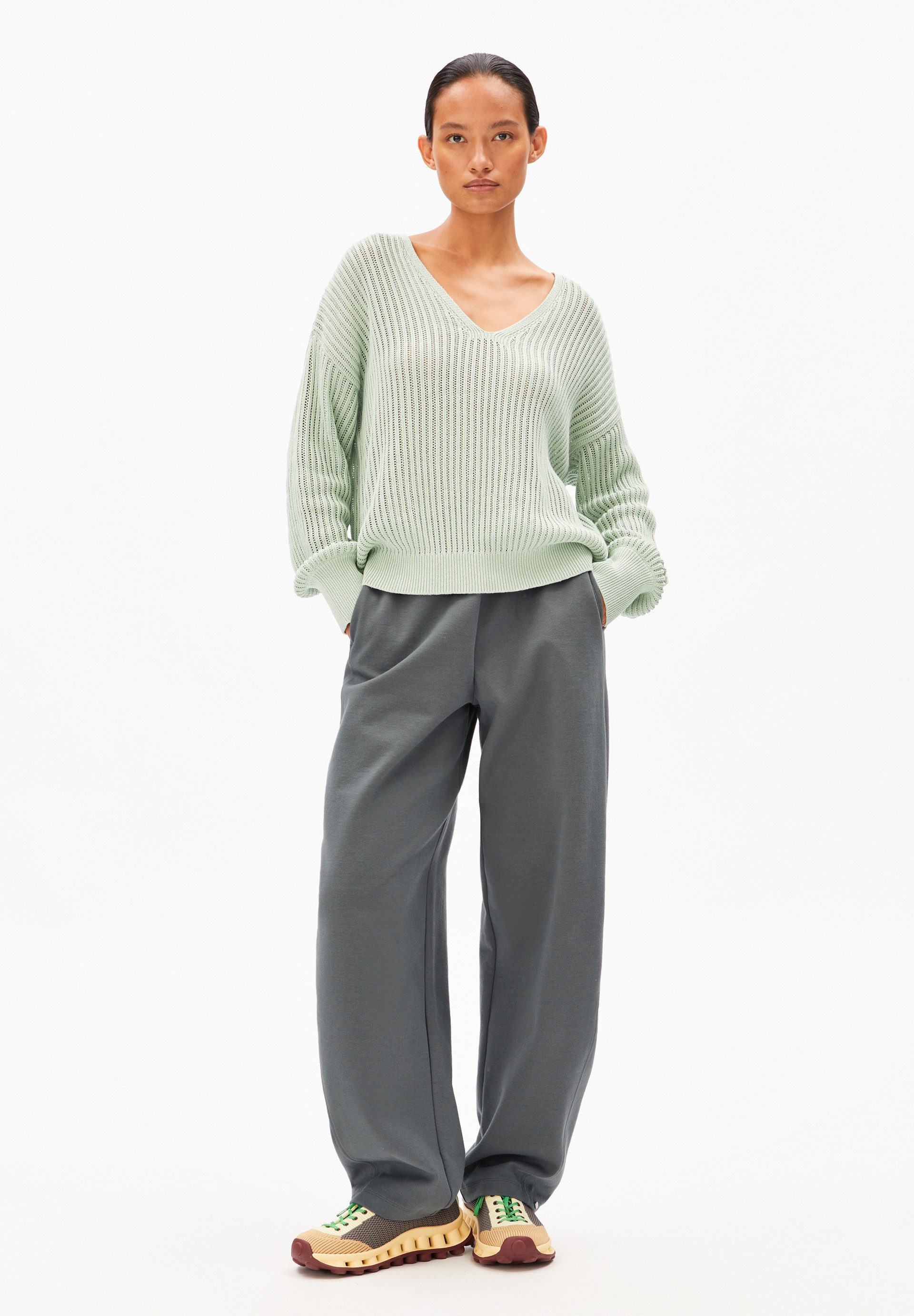 Armedangels Strickpullover LINEN BLEND Pullover aus Leinen-Mix Loose Fit günstig online kaufen