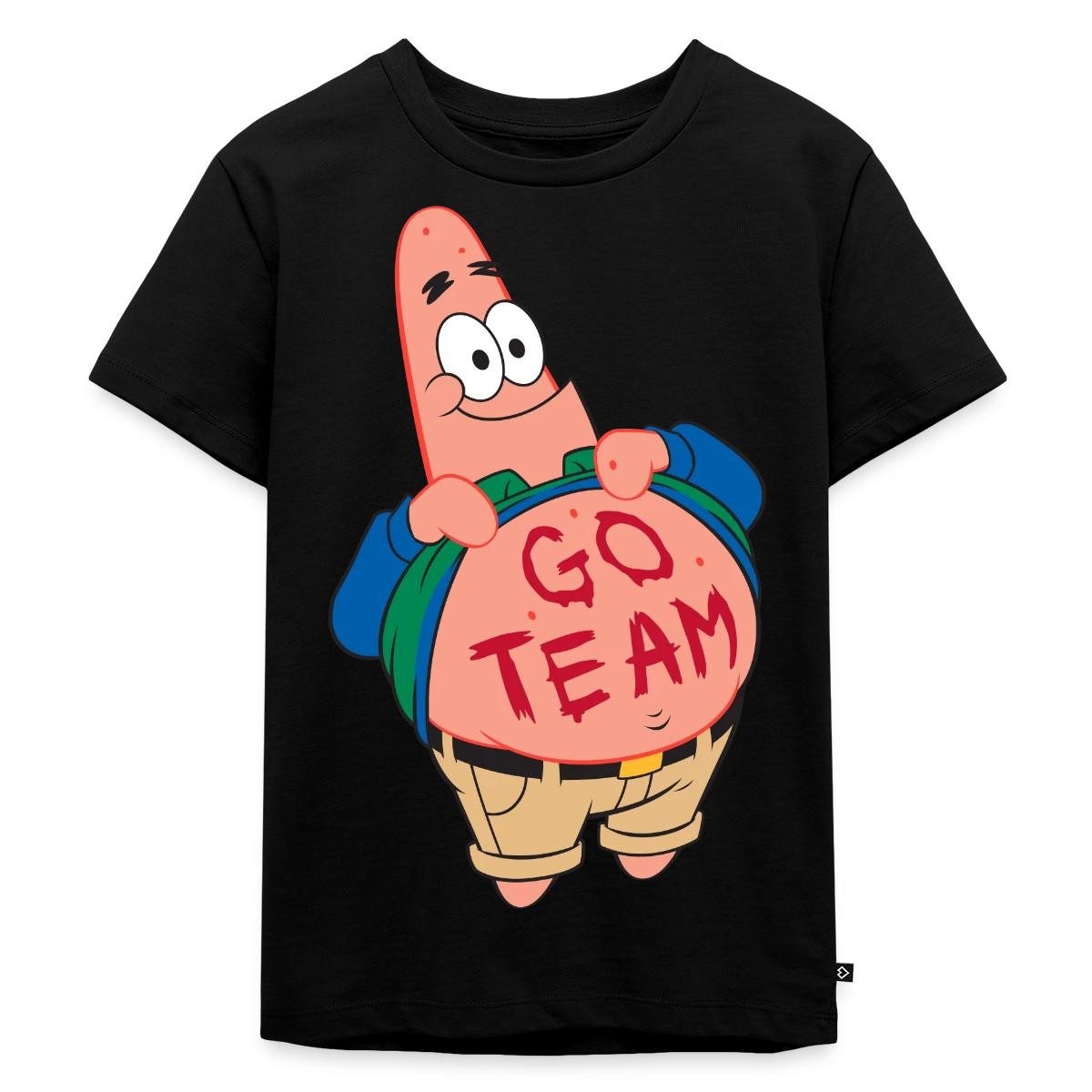 T-Shirt Spongebob Schwammkopf Patrick Star Go Team Design Kinder Premium T-Shi