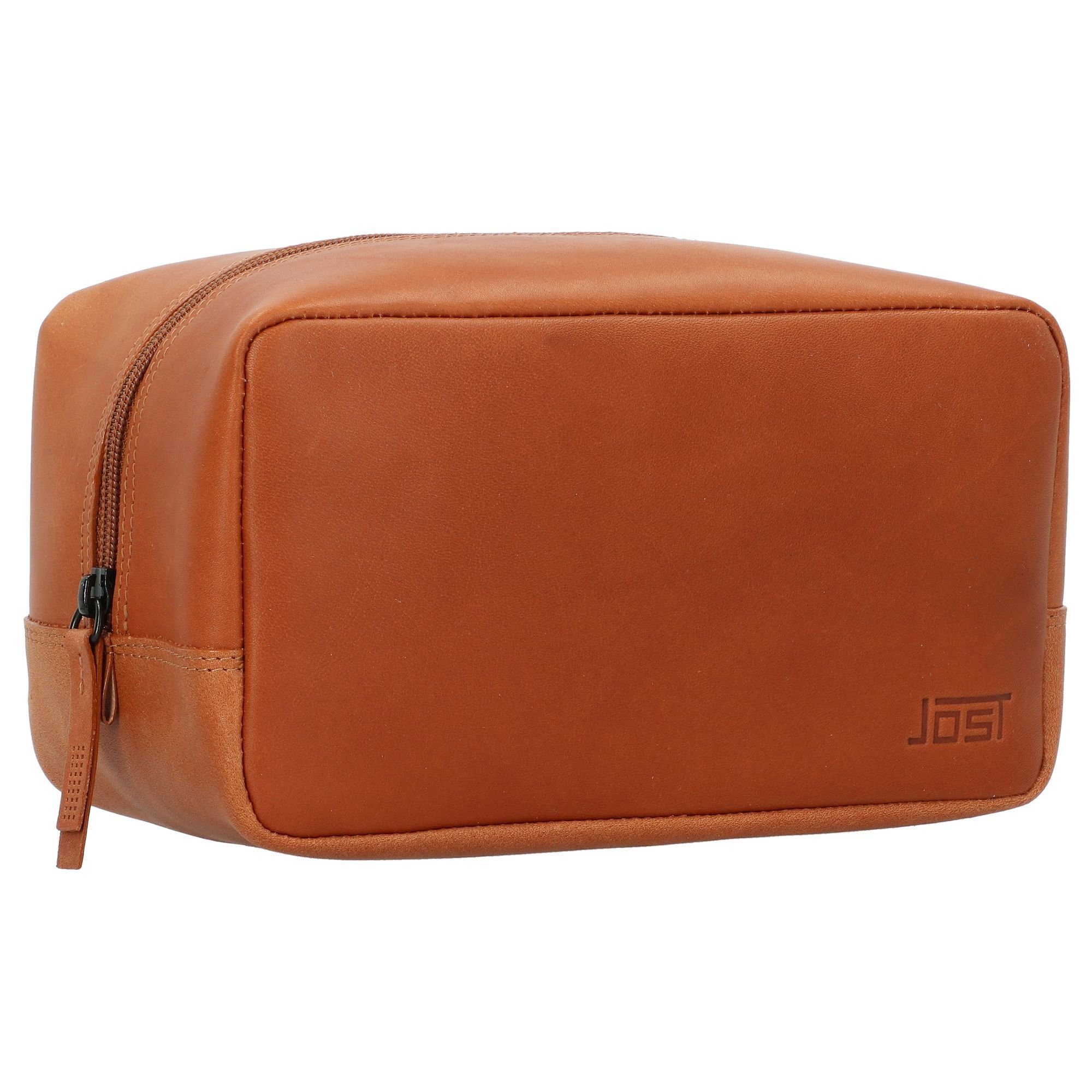 Futura, cognac Jost Kosmetiktasche Leder