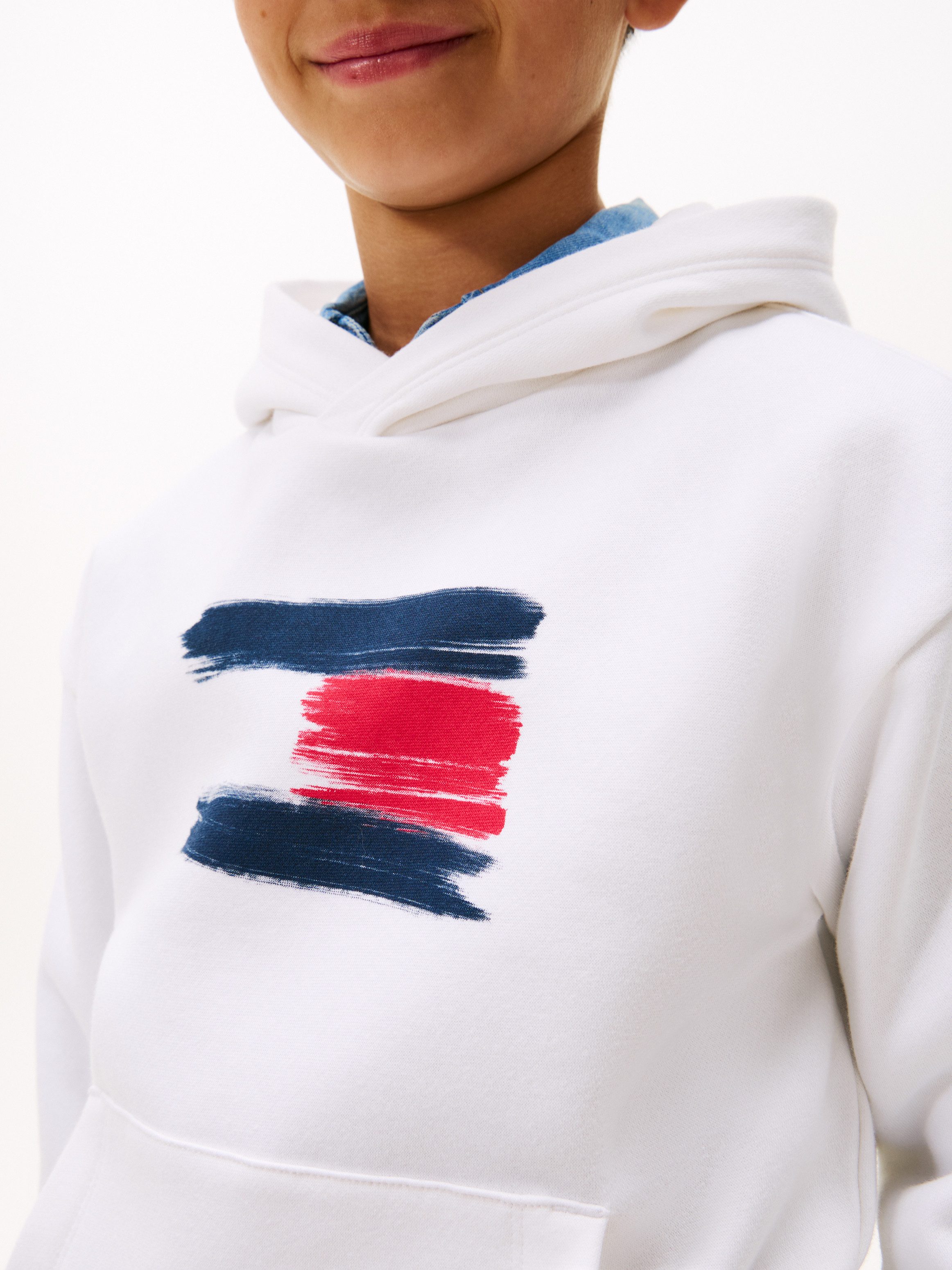 Tommy Hilfiger Kapuzensweatshirt FLAG HOODIE Kinder bis 16 Jahre