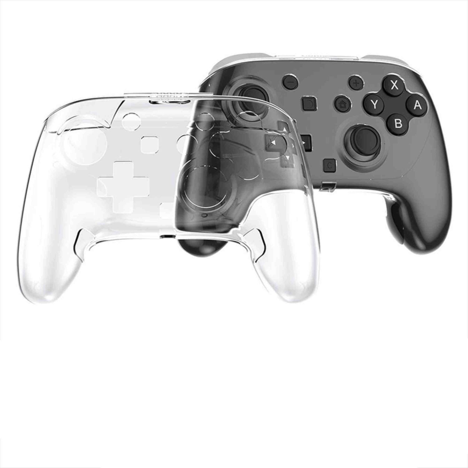 Wigento Handyhülle Für Switch 2 Pro Gamepad Transparentes PC Schutzcover Vollcover, Stoßfest, Kratzfest, Transparent