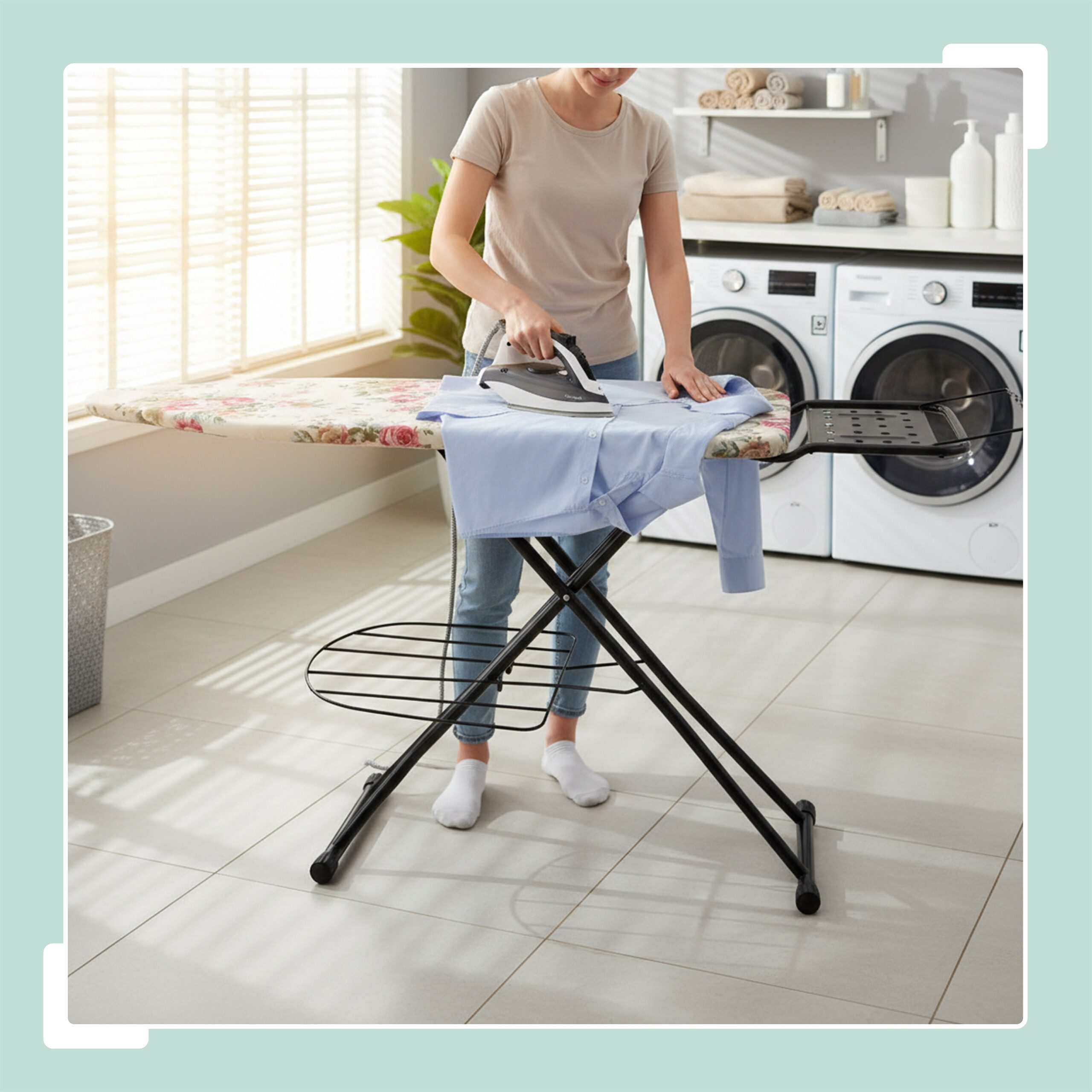 relaxdays Bügelbrett Bügelbrett 110 x 33 cm, B