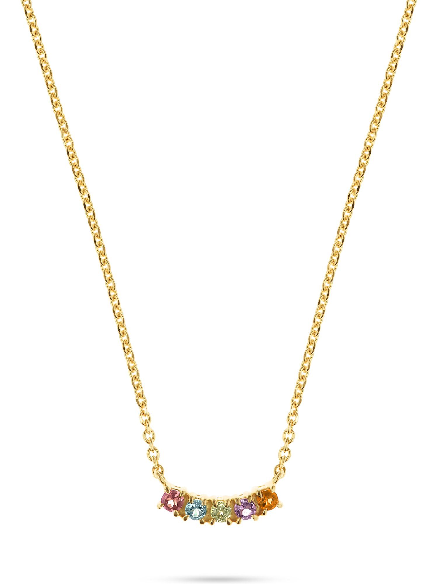 CHRIST Collier CHRIST Damen-Kette 375er Gelbgold 1 Turmalin