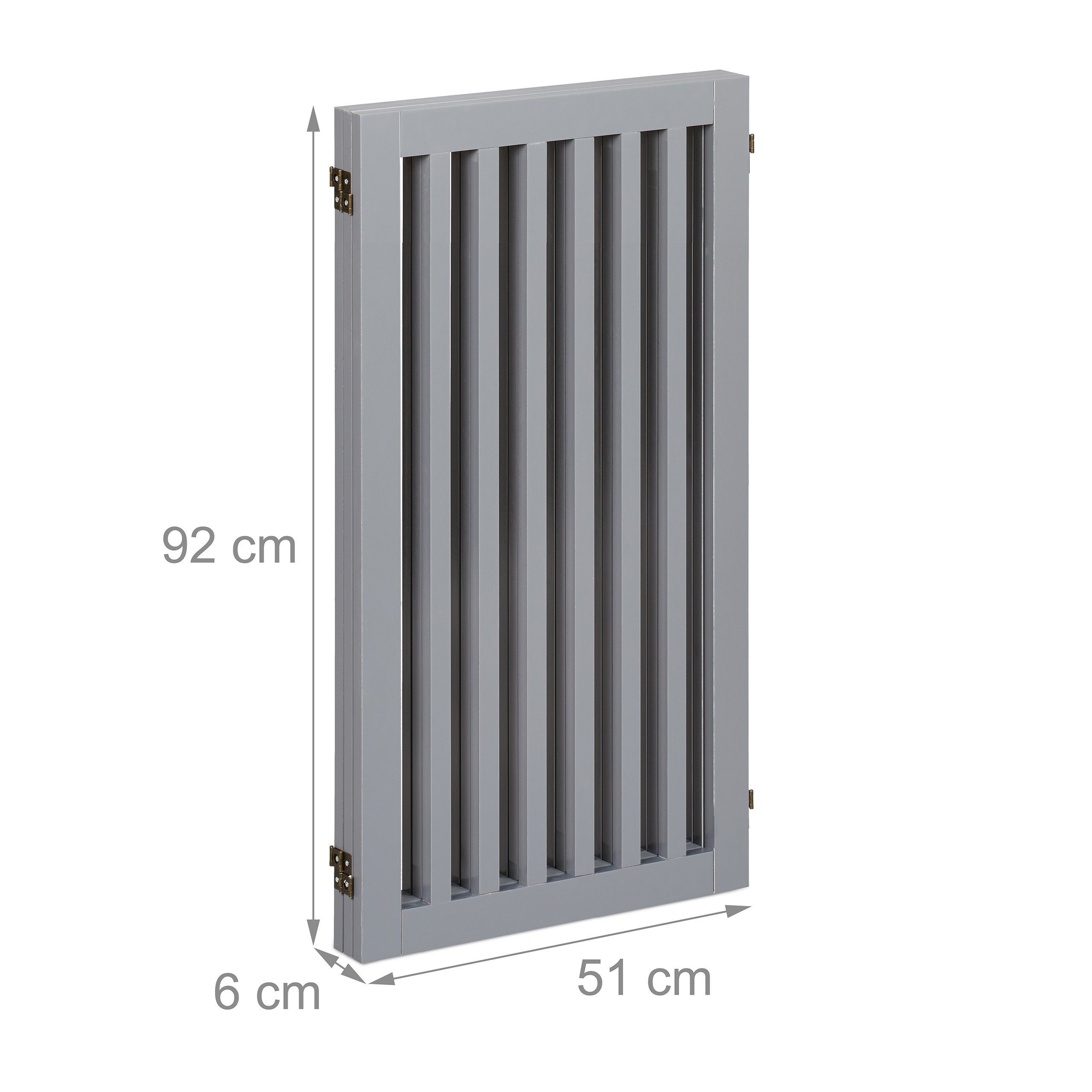 relaxdays Universalschutzgitter Graues Absperrgitter 92 cm, 3 Panel