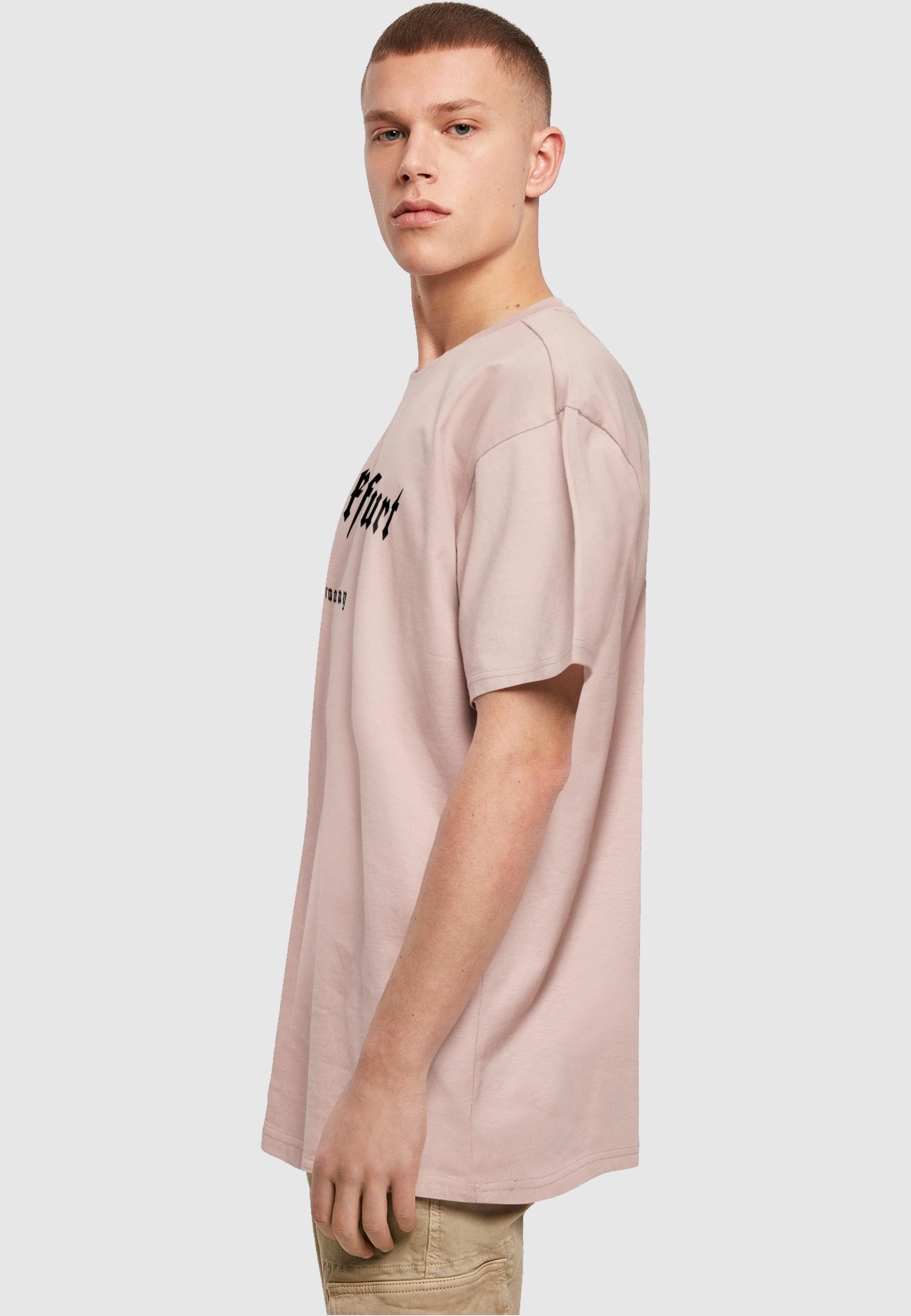 Herren duskrose (1-tlg) Oversize Heavy Tee-BY102 Frankfurt Merchcode T-Shirt