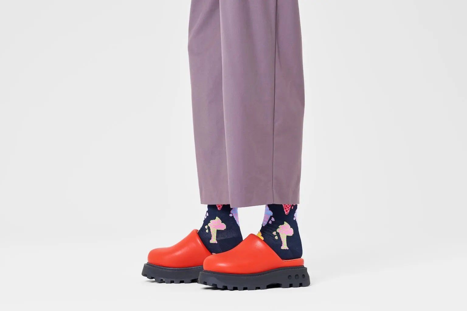 Happy Socks Socken Tagessocke Crew Ice Cream (grosse Eistüte) navyblau - 1 günstig online kaufen