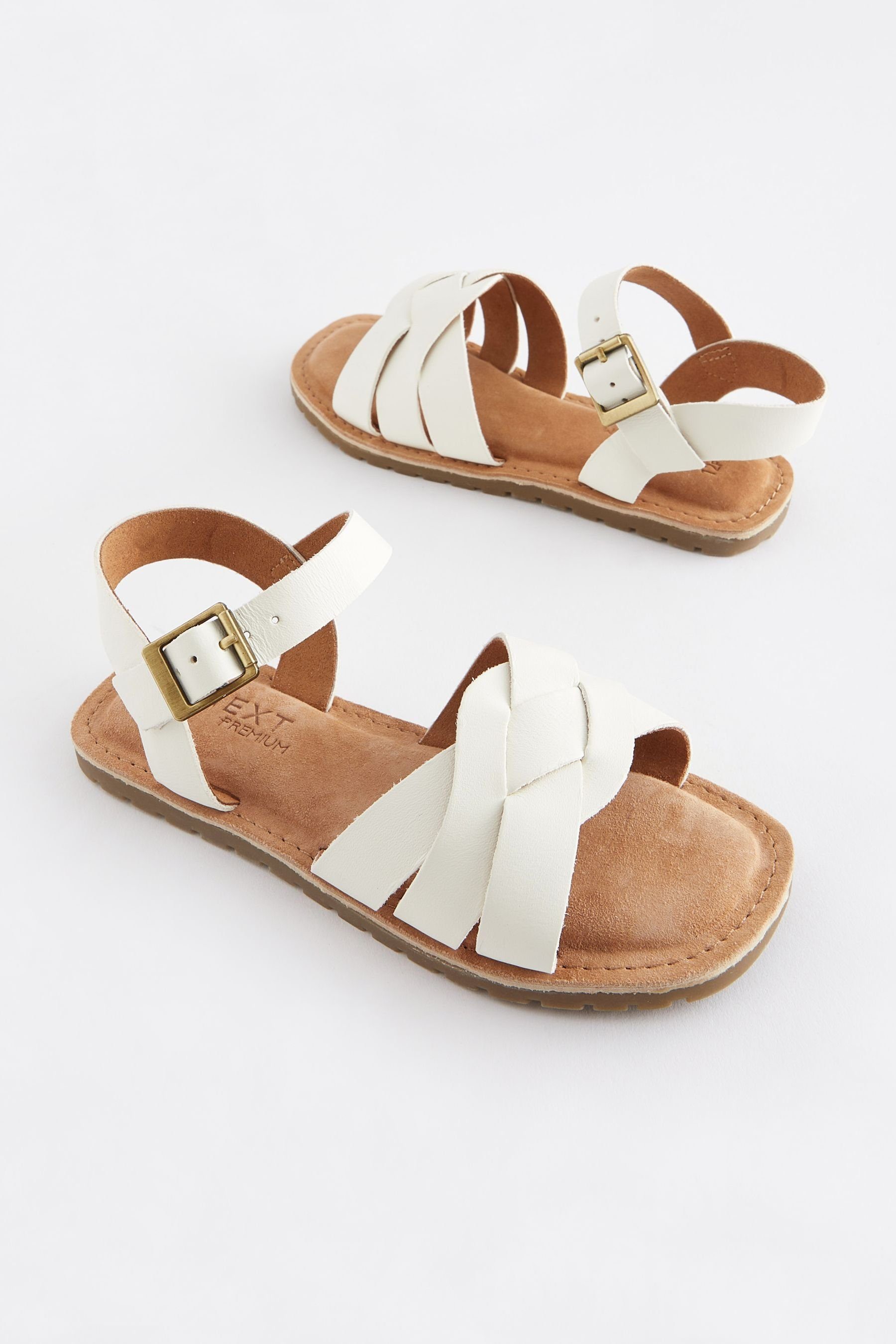 (1-tlg) Webdesign Ledersandalen Sandale White Next im