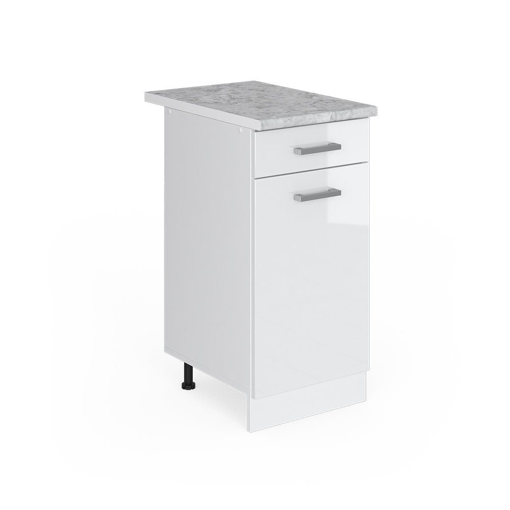 Vicco Unterschrank R-Line, Weiß Hochglanz/Weiß, 40 günstig online kaufen