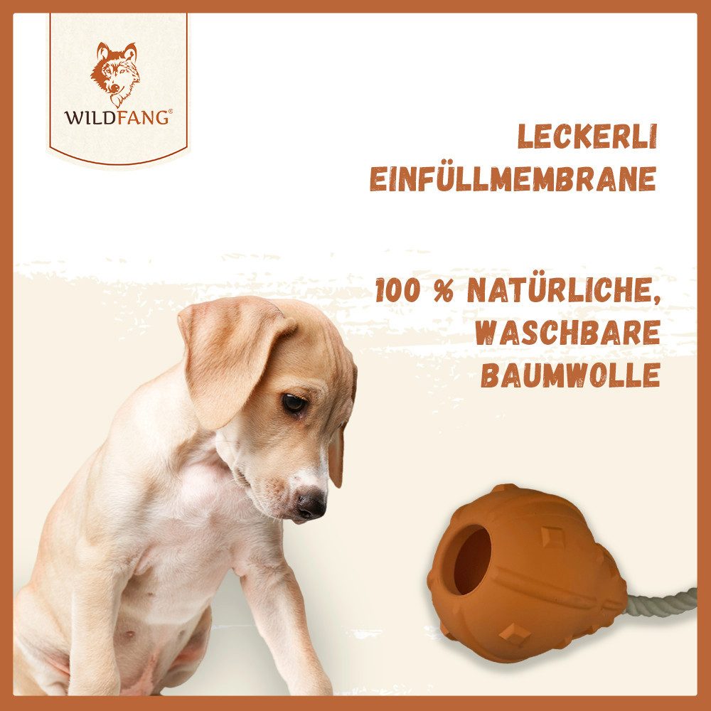 Wildfang Kauspielzeug Kauspielzeug Wurfkürbis "Winnie" - 100% Naturkautschuk