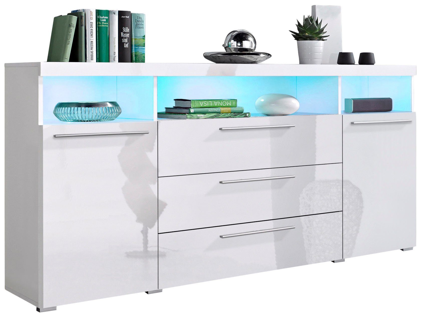 INOSIGN Sideboard India,Breite 182cm moderne Anrichte 2Türen,3 Schubladen, günstig online kaufen