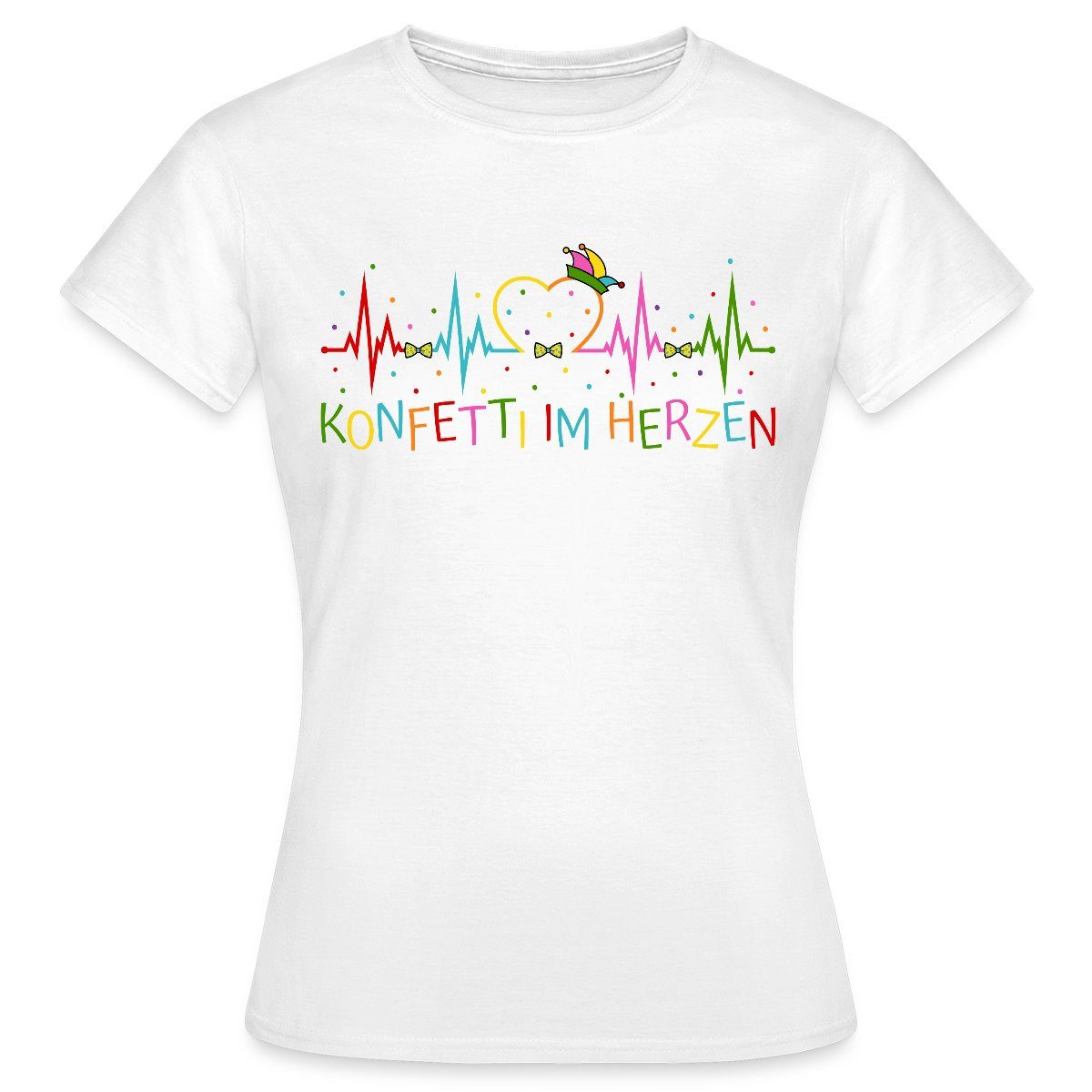 Spreadshirt T-Shirt Herzschlag Konfetti Im Herzen günstig online kaufen