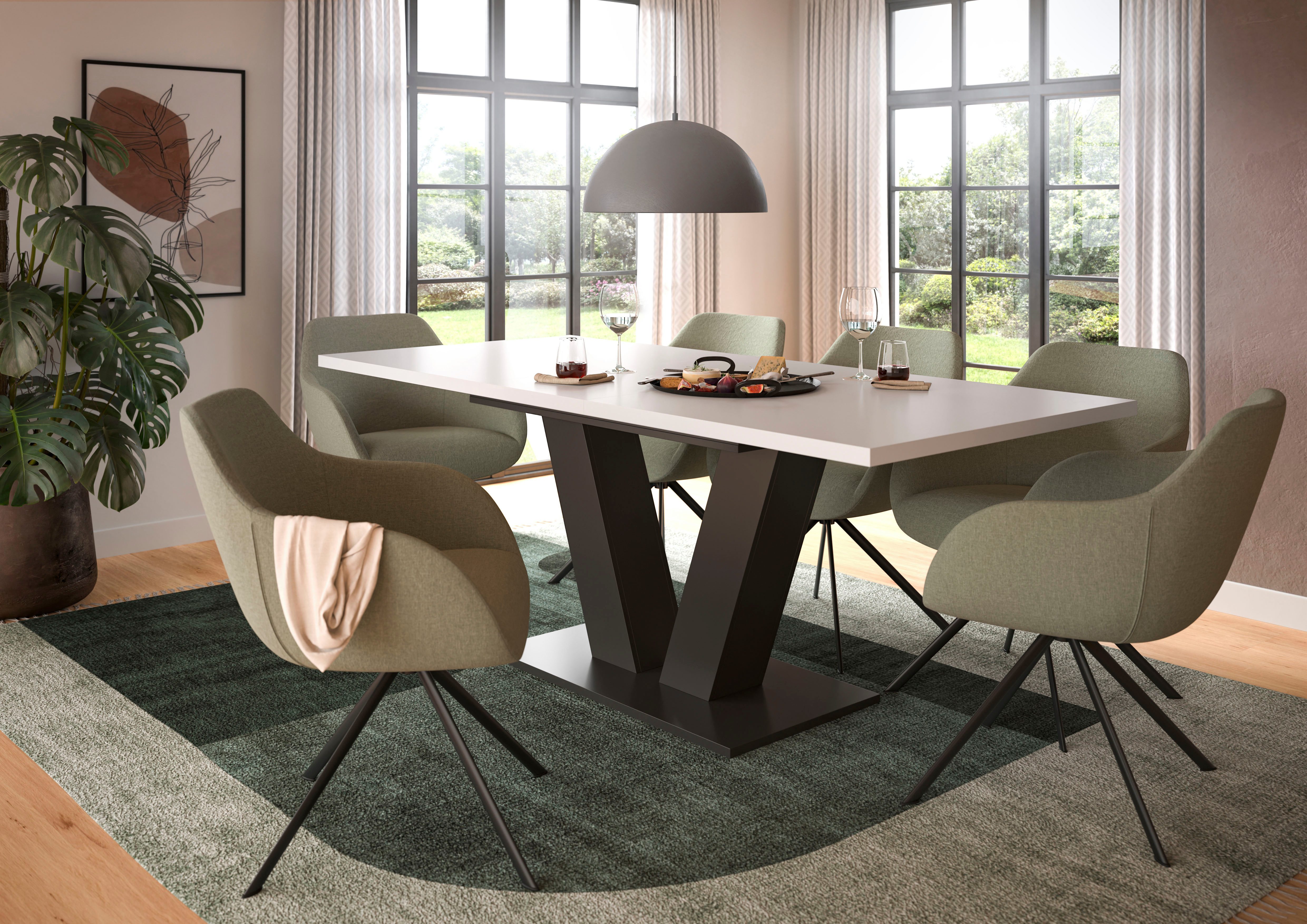 Home affaire Esstisch Motus, ausziehbar 150 -190 cm, inklusive 40 cm Einleg günstig online kaufen