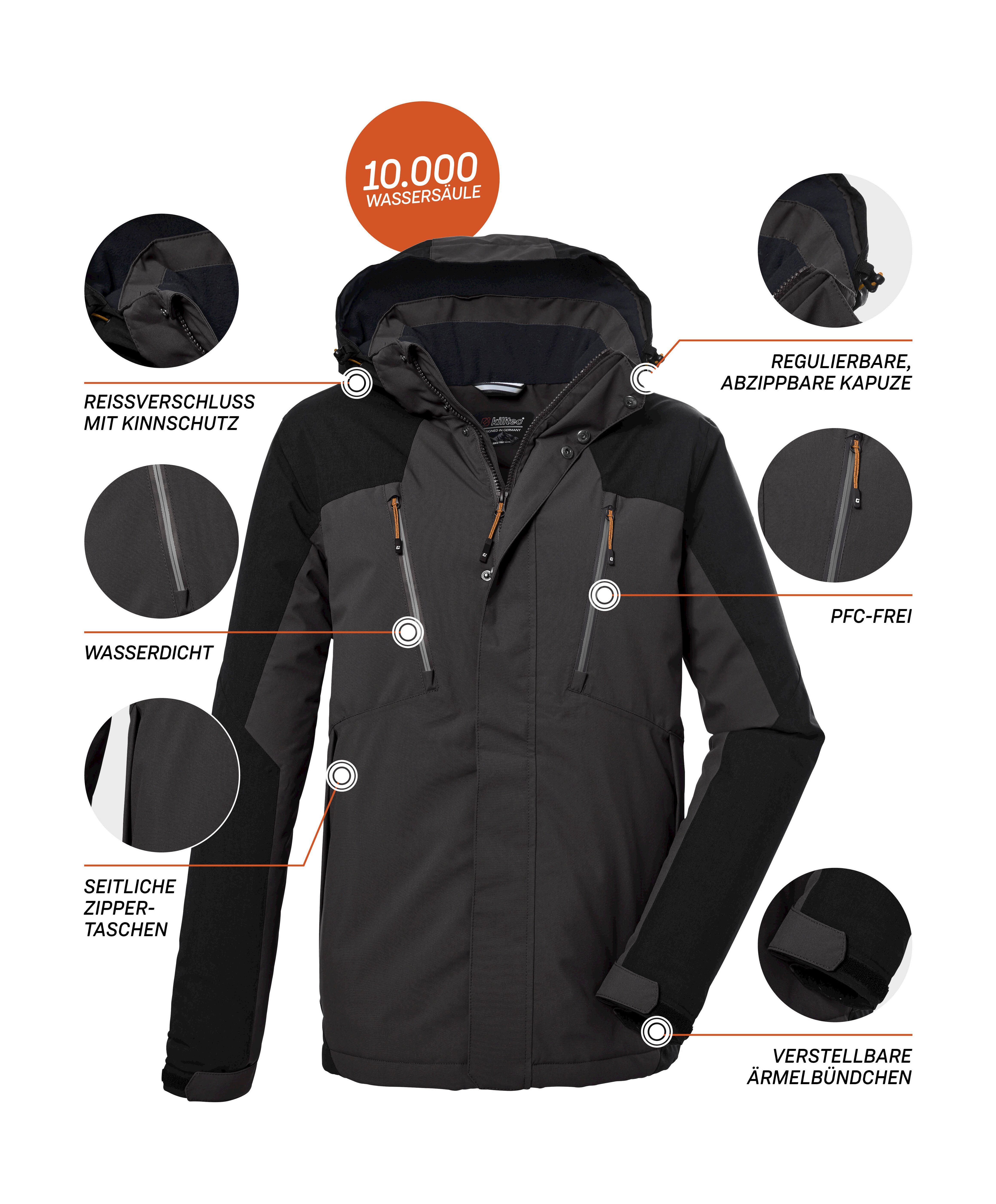 anthrazit MN JCKT KOW Outdoorjacke Killtec 25