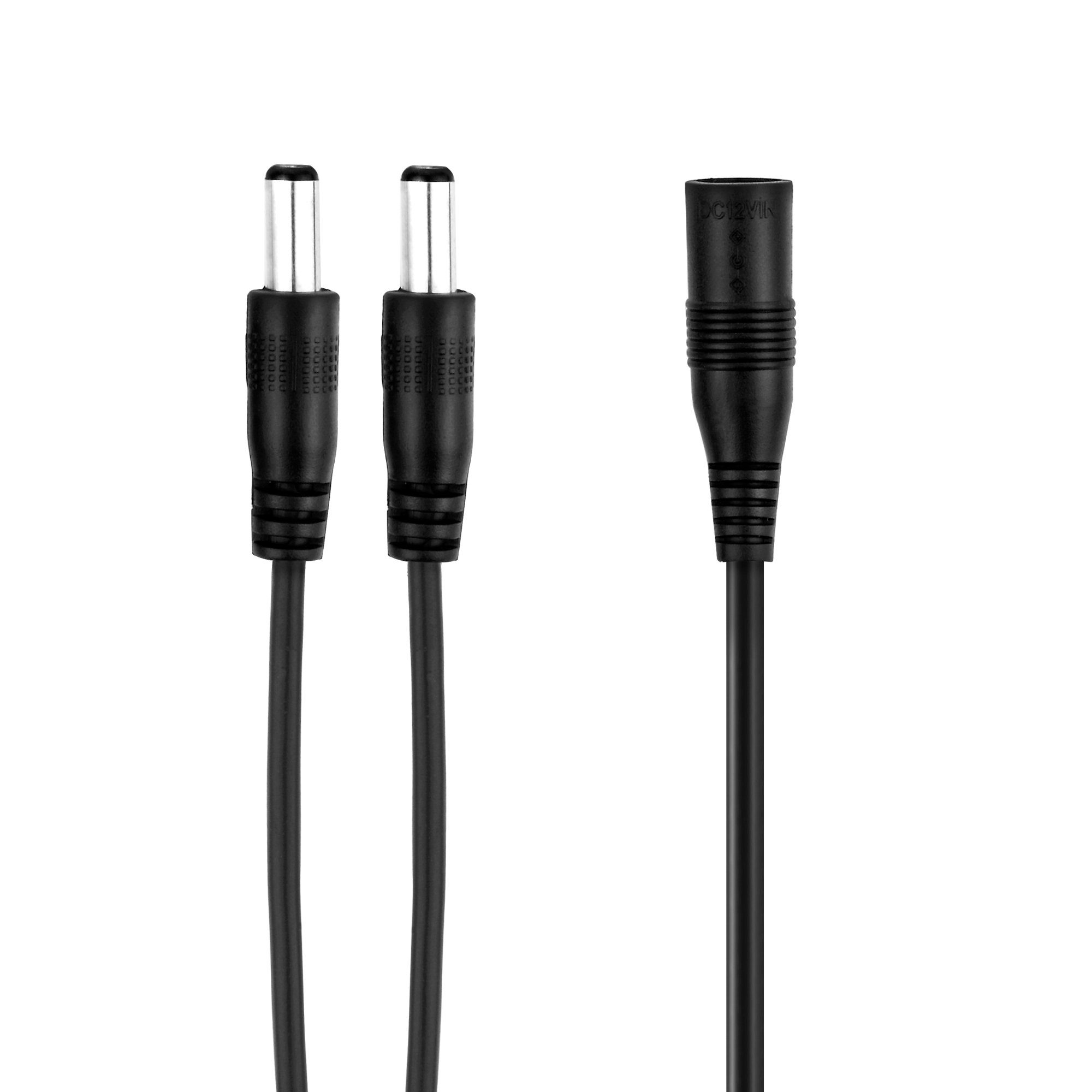 adaptare adaptare 93532 Niedervolt Y-Kabel (DC-Hohlbuchse auf 2x Hohlstecker), Stromkabel – Bild 2 von 2