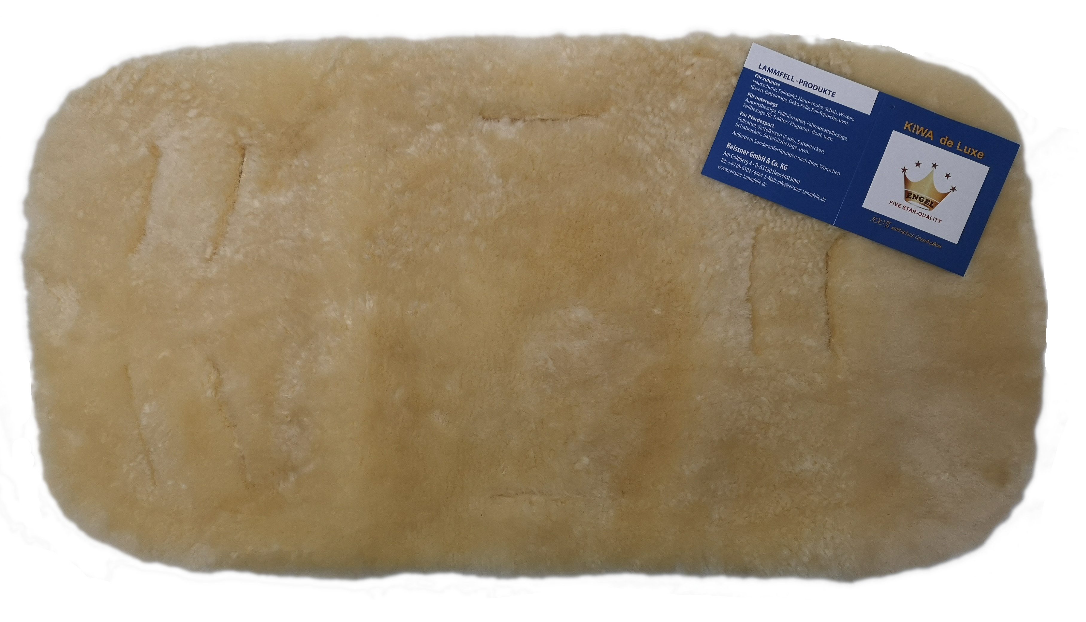 Reissner Lammfelle Kinderwagen-Sitzauflage Kinderwagen Einlage KIWA de Luxe echtes Merino Lammfell Premium