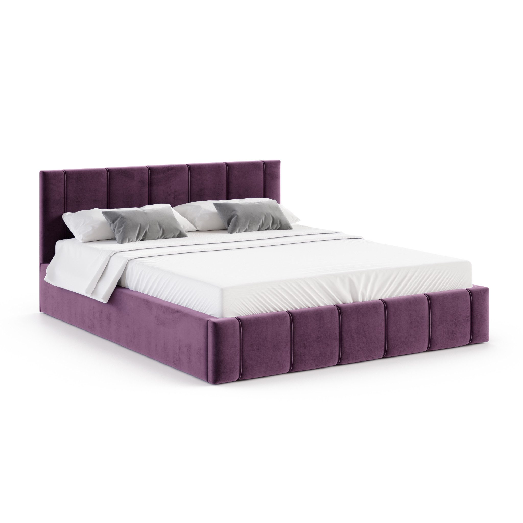 FDM Polsterbett FLORIDA Paris Bettgestell 90x200, 120x200, 140x200, 160x200, 180x200cm (verfügbar 90x200 120x200 140x200 160x200 180x200cm, Bettrahmen, Bett, mit großen gepolsterten Kopfteil, mit Bettkasten zum aufklappen), Hebbarer Metallrahmen, Bettkasten, mit/ohne Matratze