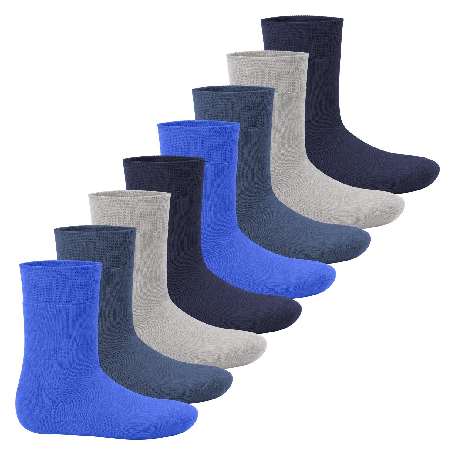 Footstar Thermosocken Kinder Winter Socken (8 Paar) Warme Vollfrottee Thermosocken Jeanstöne