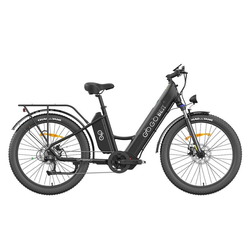 DOTMALL E-Bike GOGOBEST GF850 Mittelmotor 500W mit 10,4 Ah * 2 Doppelakkus, Mittelmotor