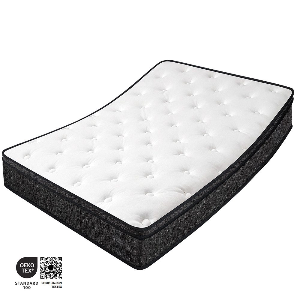 Taschenfederkernmatratze Luxusmatratze 7 Zonen Federkernmatratze Hoher Komfort, Topcony, 25 cm hoch, (25 cm hoch, Orthopädische Körperanpassung, Wendbar mit H4 Härtegraden), Atmungsaktiv, Rückenentlastung, Orthopädisch, Matratze