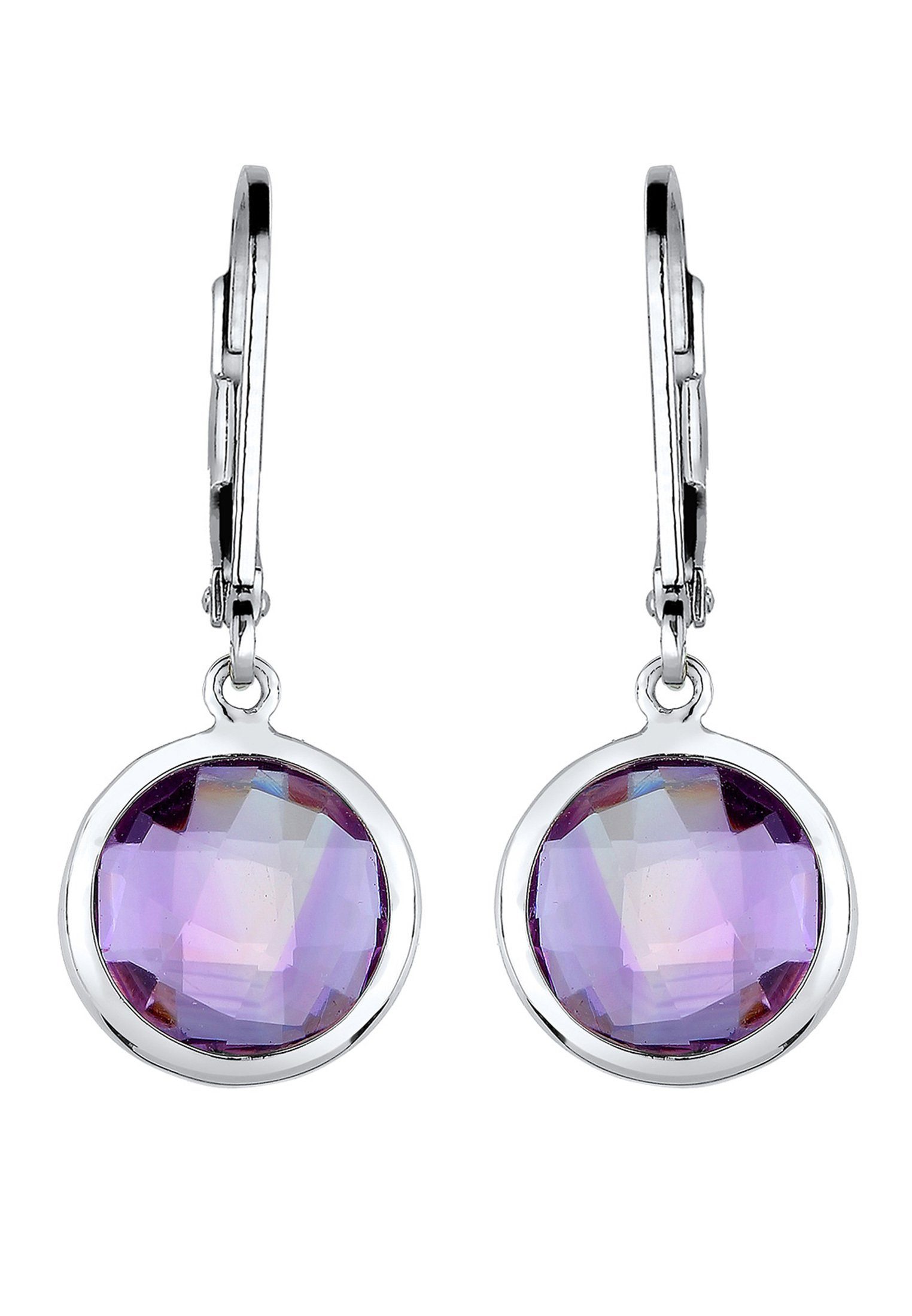 Elli Paar Ohrhänger Ohrhänger Amethyst Hell Lila 925 Sterling Silber