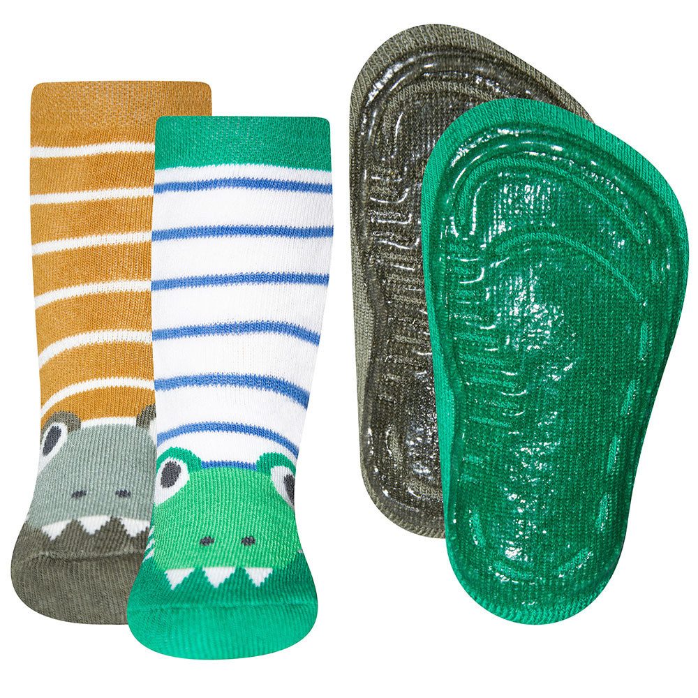 Ewers ABS-Socken Stoppersocken Krokodil 2er Pack (2-Paar)