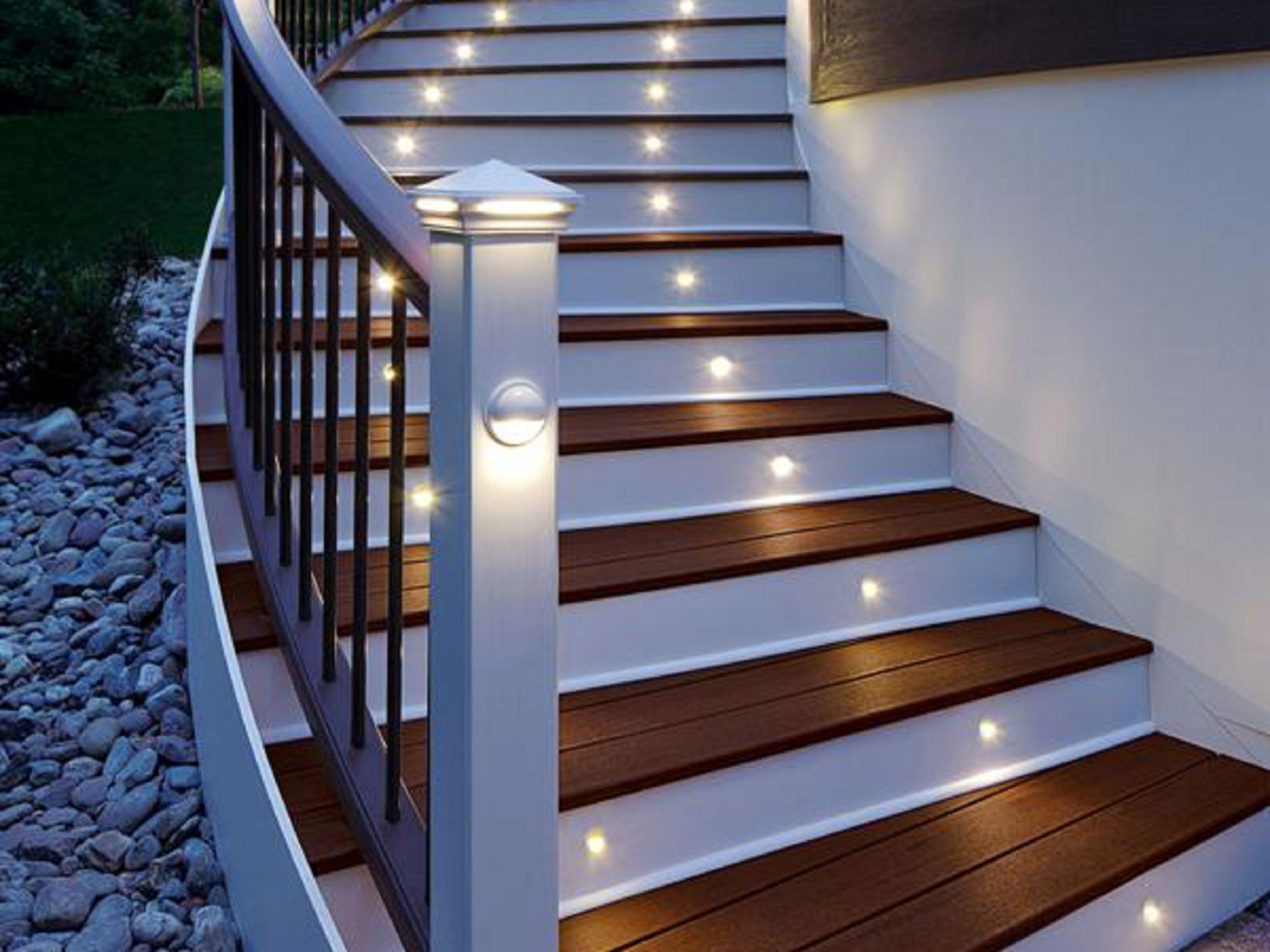 Edelstahl Wandleuchte LED IP44 Außen Treppen- inkl. 1x Set Eckig, Wandstrahler Dimmfunktion, TRANGO je *SOFIE* 1er erweiterbar & Einbauleuchte SL-016S Modul LED für gebürstet 1 Innen beliebig Außen-Wandleuchte, in warmweiß LED 3000K, Watt