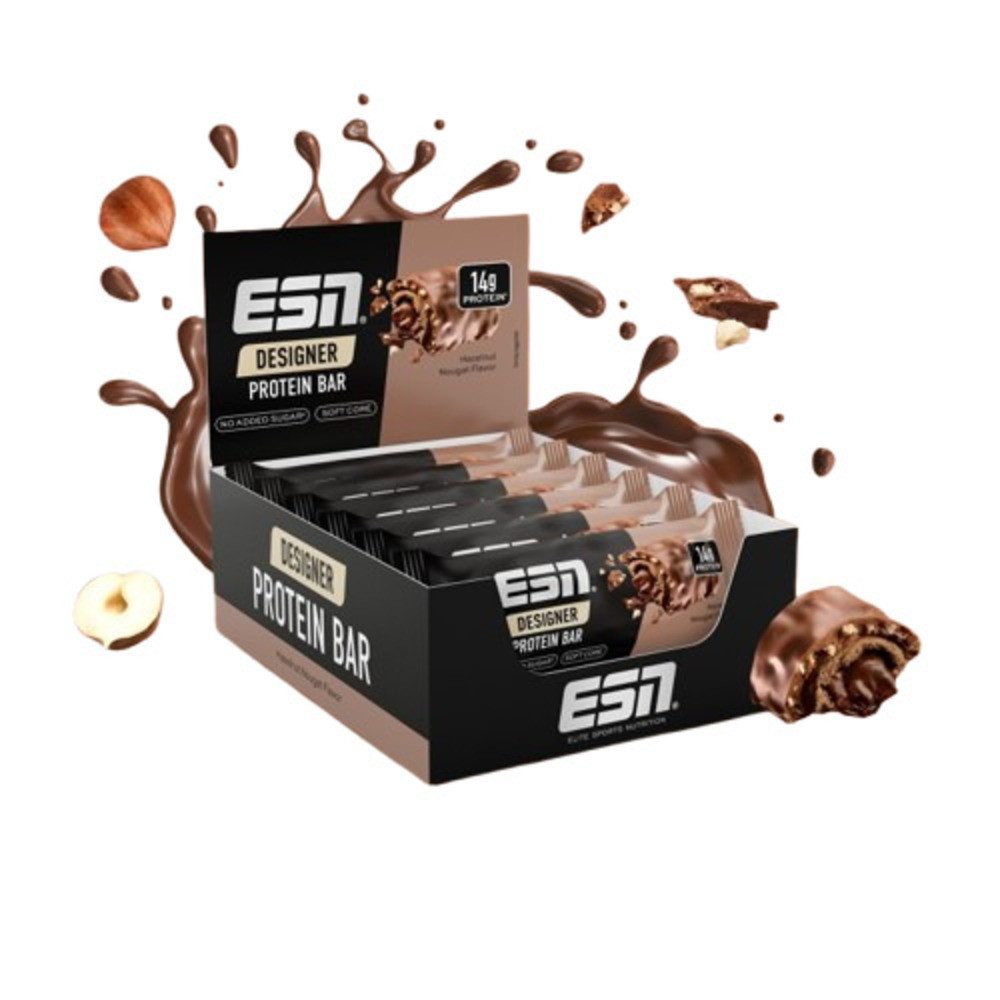 ESN ESN Designer Bar 12 x 45g Protein Riegel Riegel, Hoher Proteingehalt: 14 g Protein pro Riegel