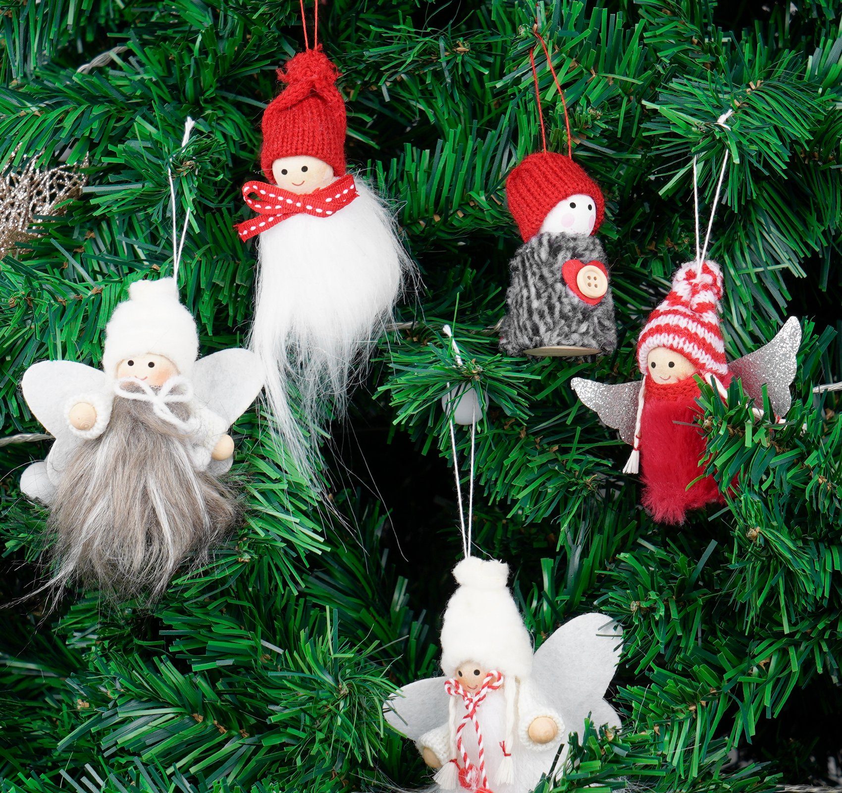 Stück Engel-Ornamente für Homewit Weihnachtsbaum 8 Christbaumschmuck kleiner