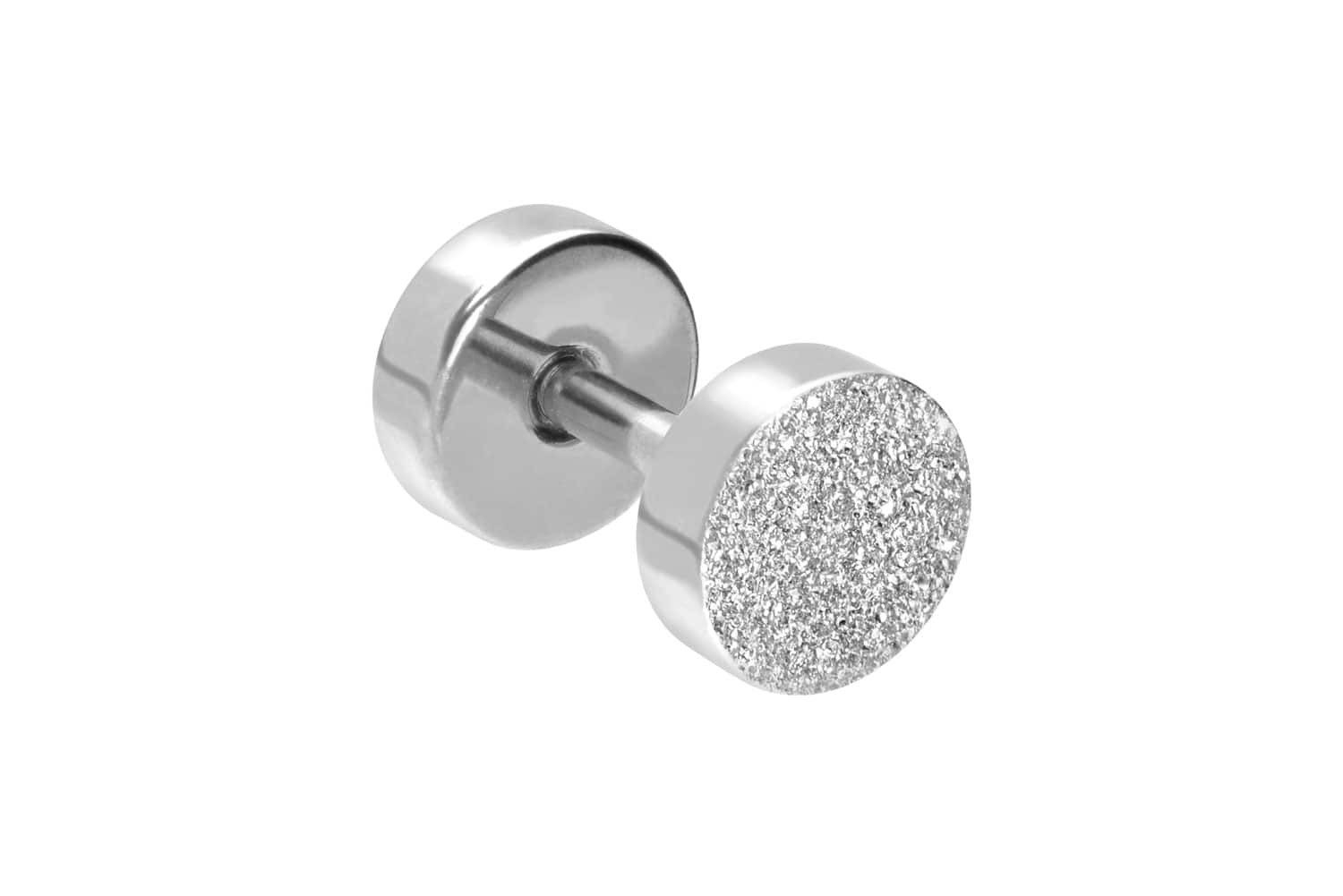 PIERCINGLINE Fake-Ear-Plug Chirurgenstahl Fake Plug DIAMANTOPTIK (Fake Plugs, 1-tlg)