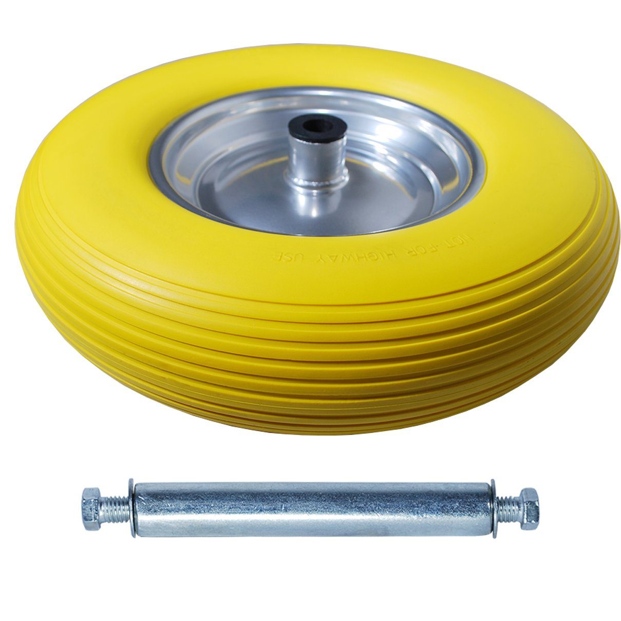 HELO24 Schubkarren-Rad Reifen 4.80/4.00-8 Ersatzrad pannensicher H (1 St)