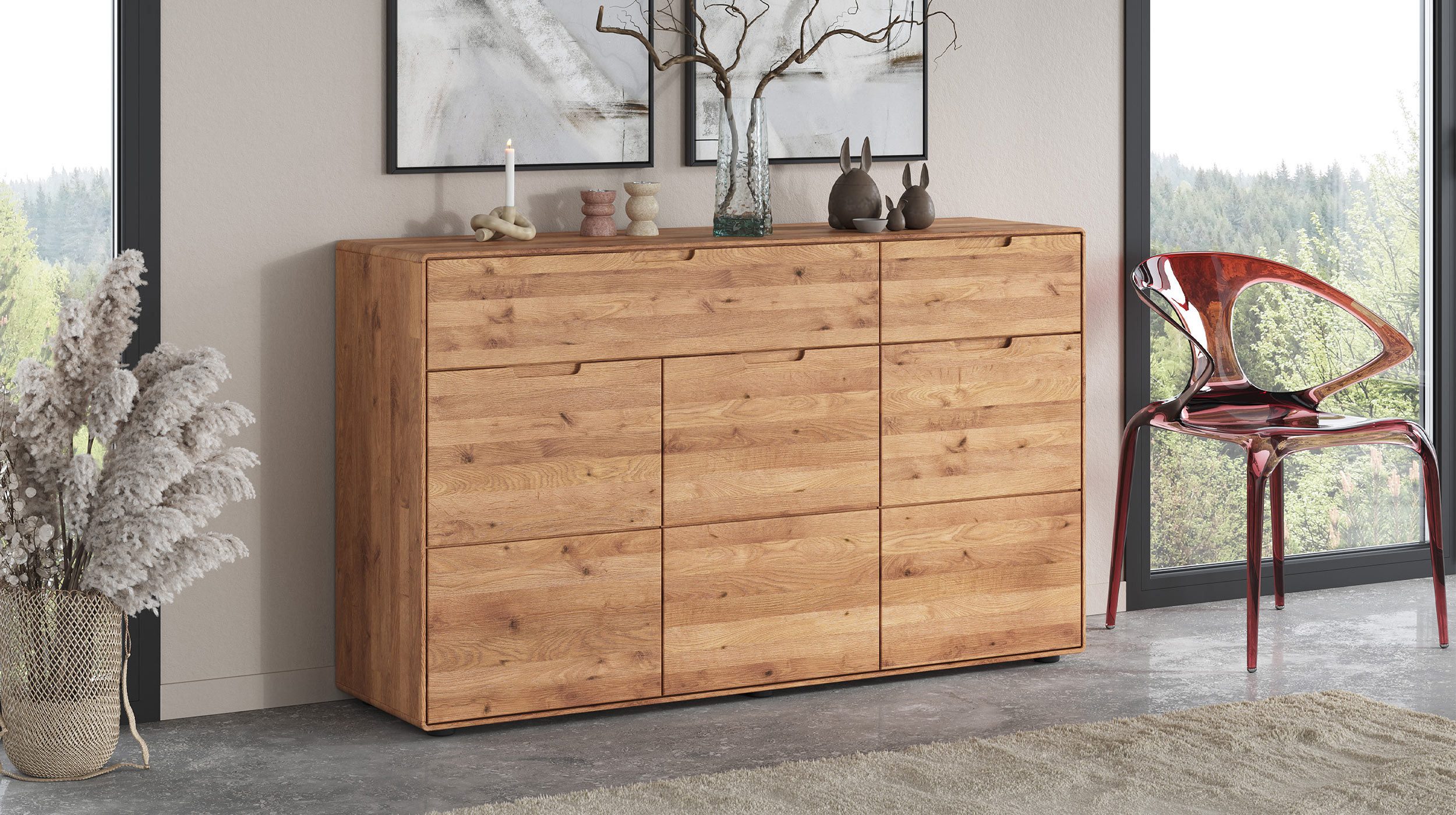 Massivart® Sideboard LUCAS 149 cm / günstig online kaufen