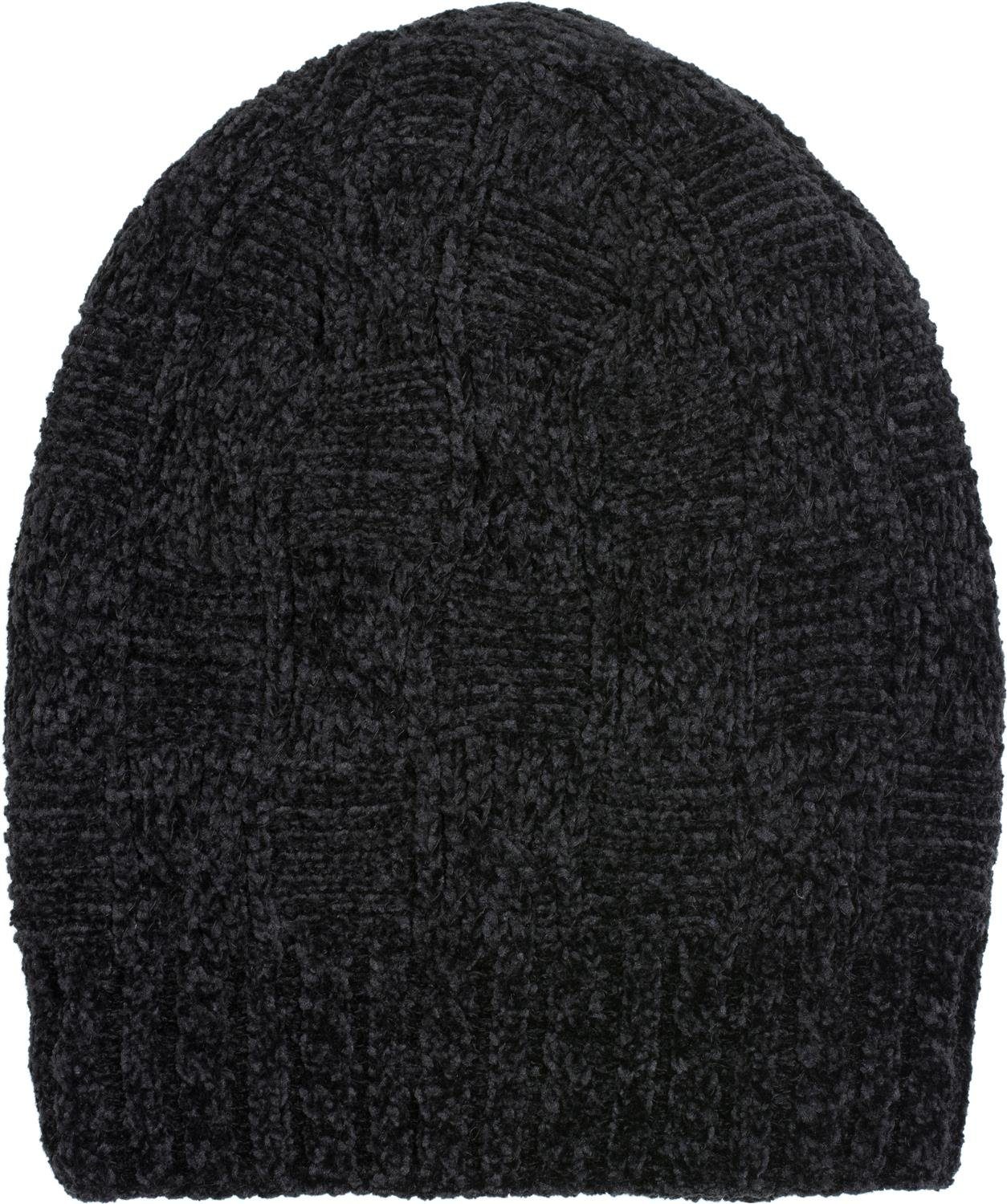 styleBREAKER Strickmütze Chenille Beanie Mütze mit Flecht Muster (1-St) günstig online kaufen