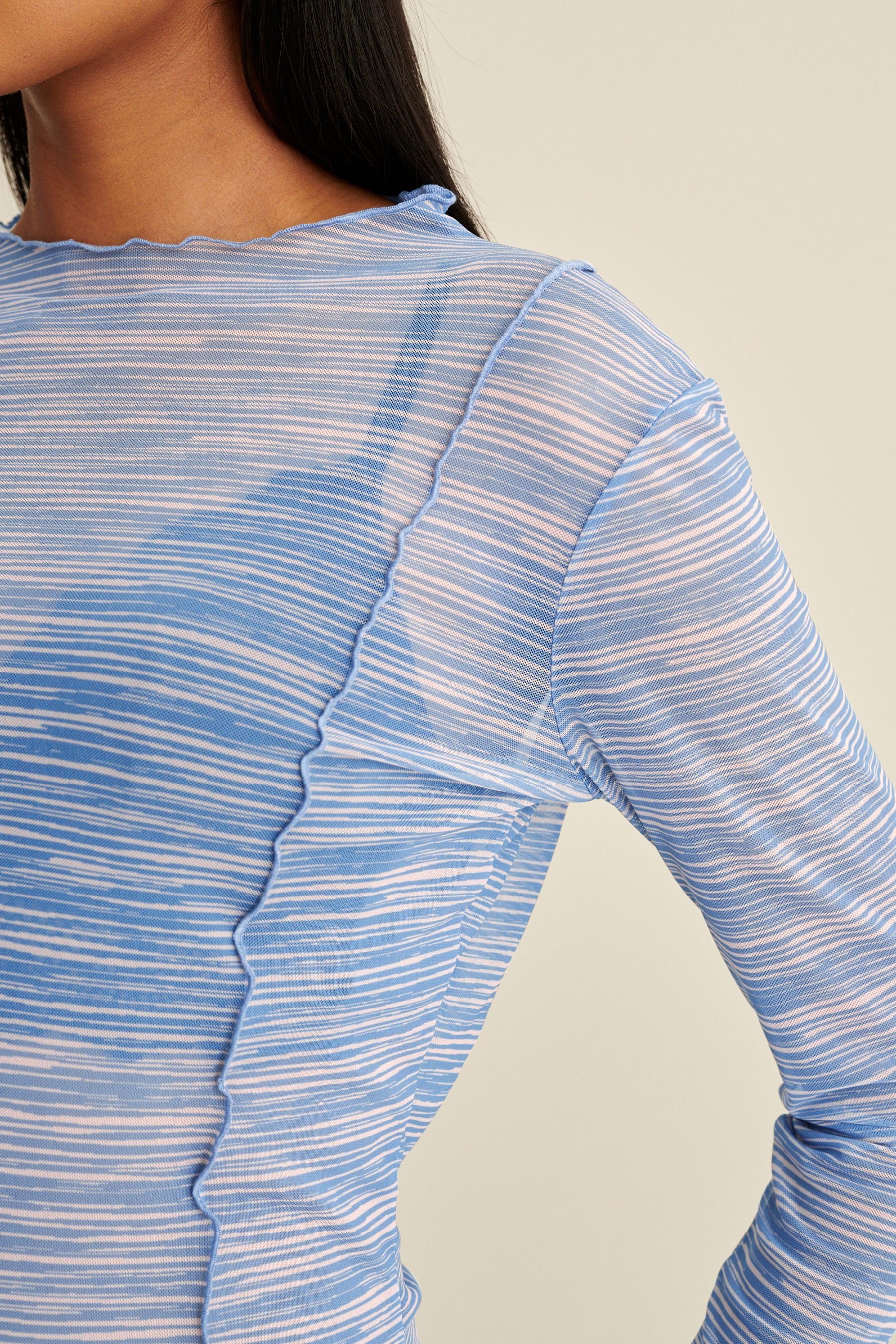 Next Langarmshirt Langarmshirt in Mesh-Optik (1-tlg)