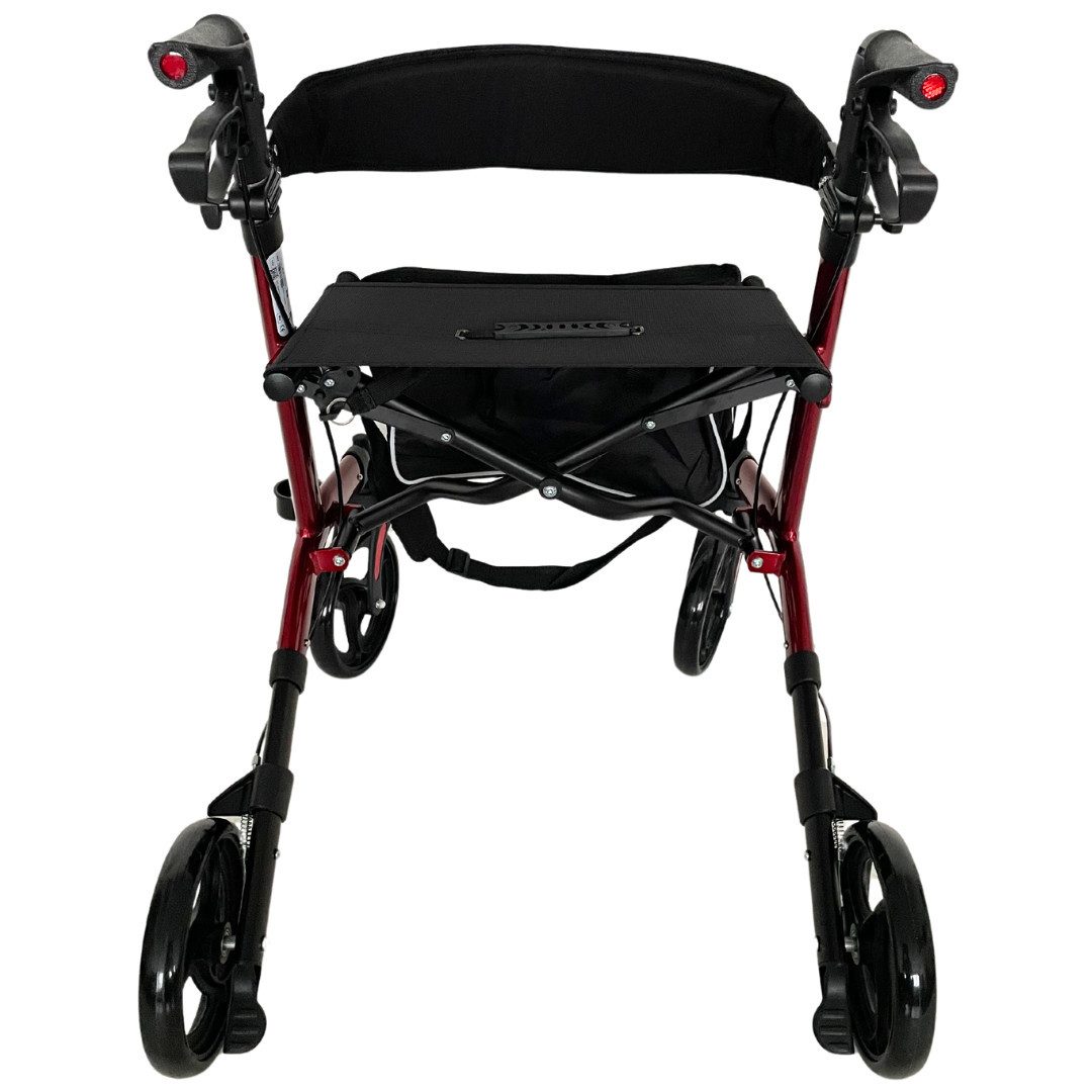 abc HOME Rollator Leichtgewicht 7,3kg Alu, Ankipphilfe, klappbar, bis 130 kg