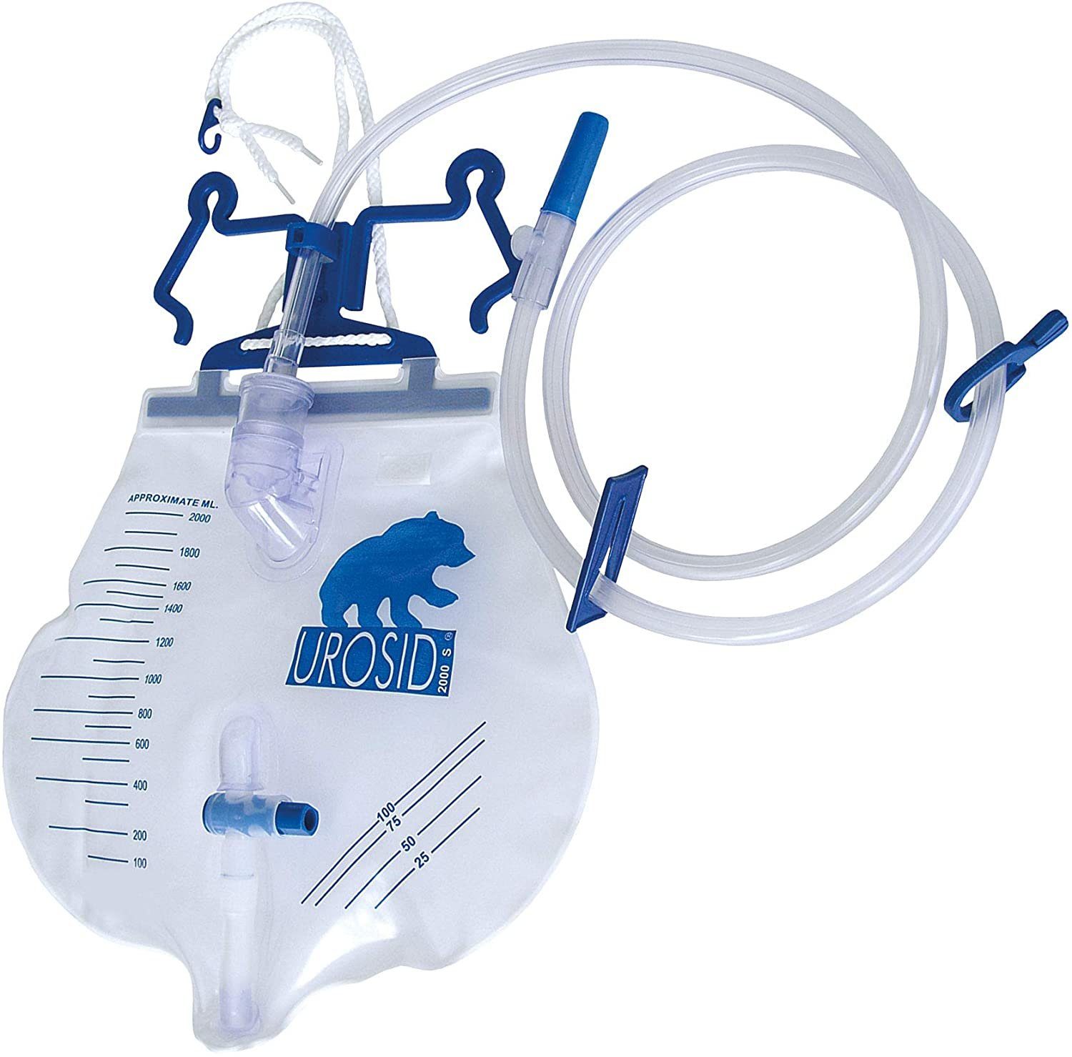 Asid Bonz GmbH Urinbeutel UROSID 2000 S Urindrainagesystem 2000 ml, 25 Stück