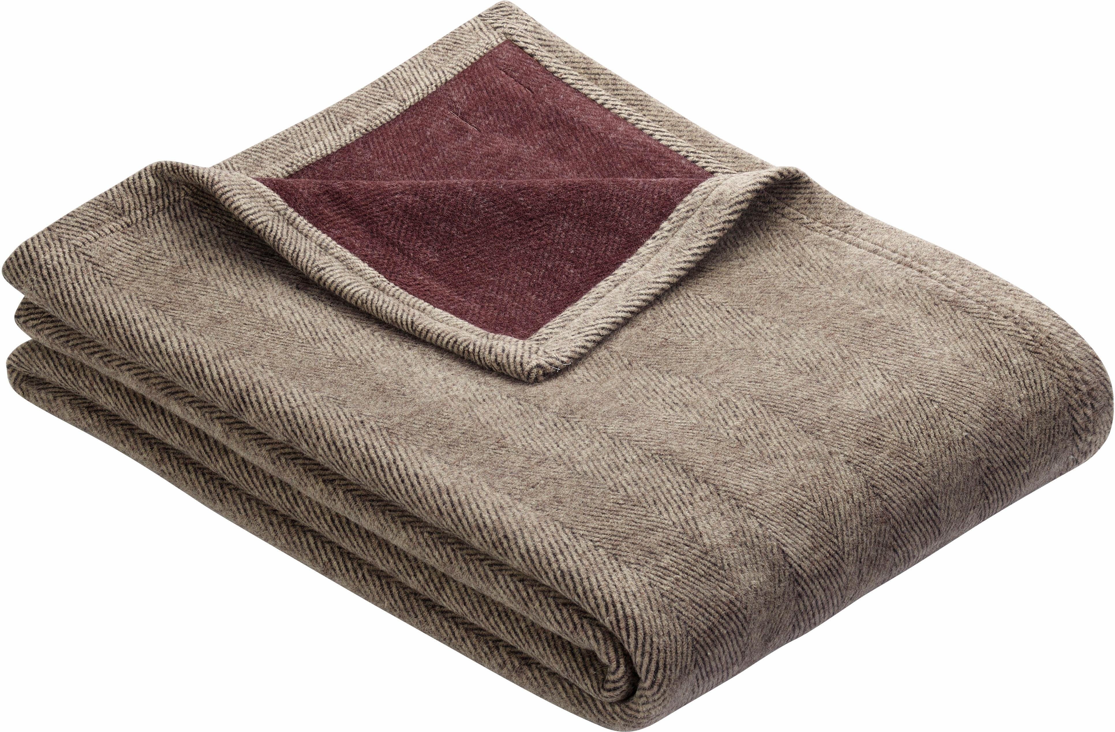 Wohndecke Kulturgut, IBENA, mit Wendeoptik, Kuscheldecke günstig online kaufen