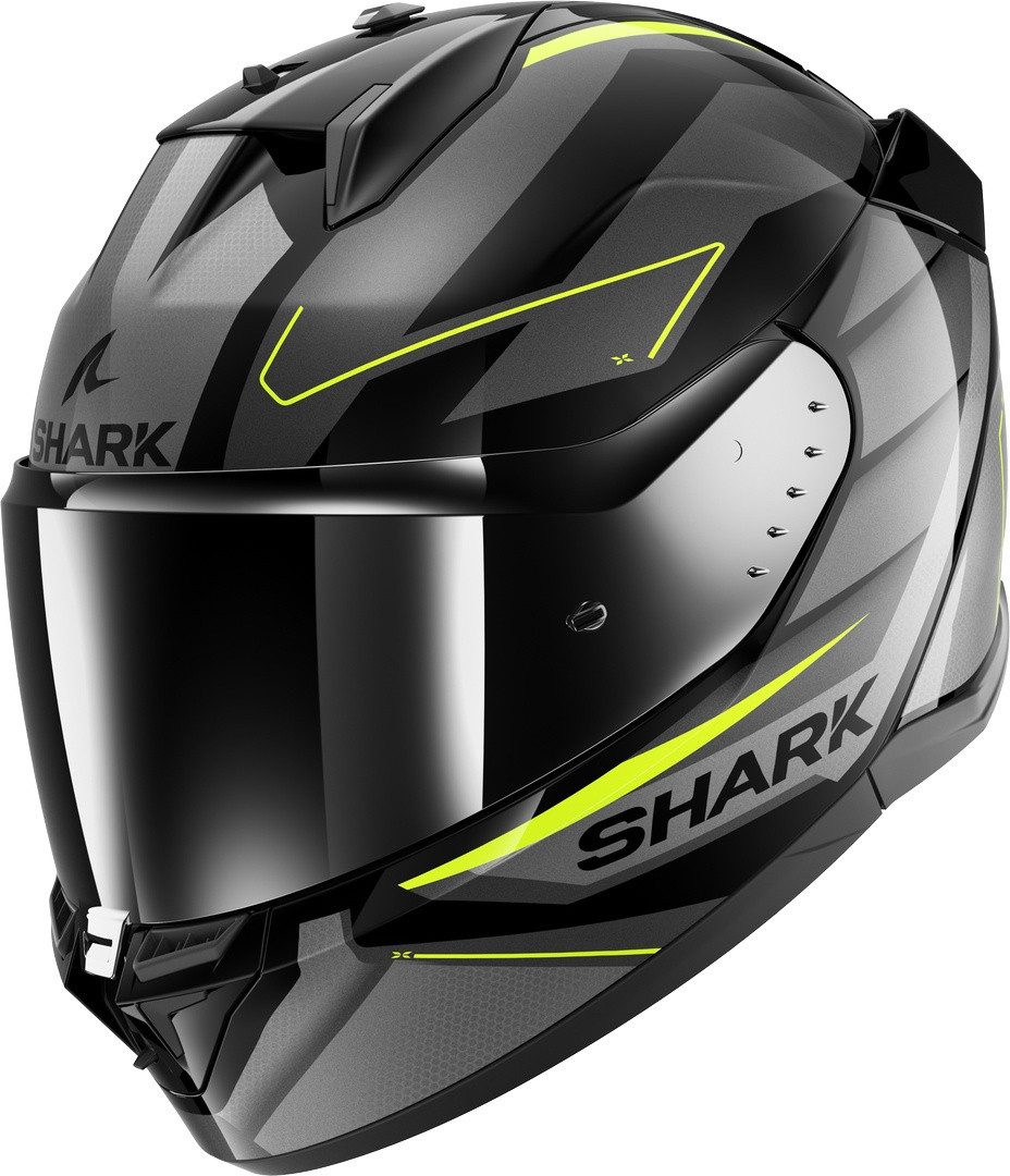 Shark Motorradhelm D-Skwal 3 Sizler Helm, vorbereitet für Kommunikationssystem,geeignet für Brillenträger,P