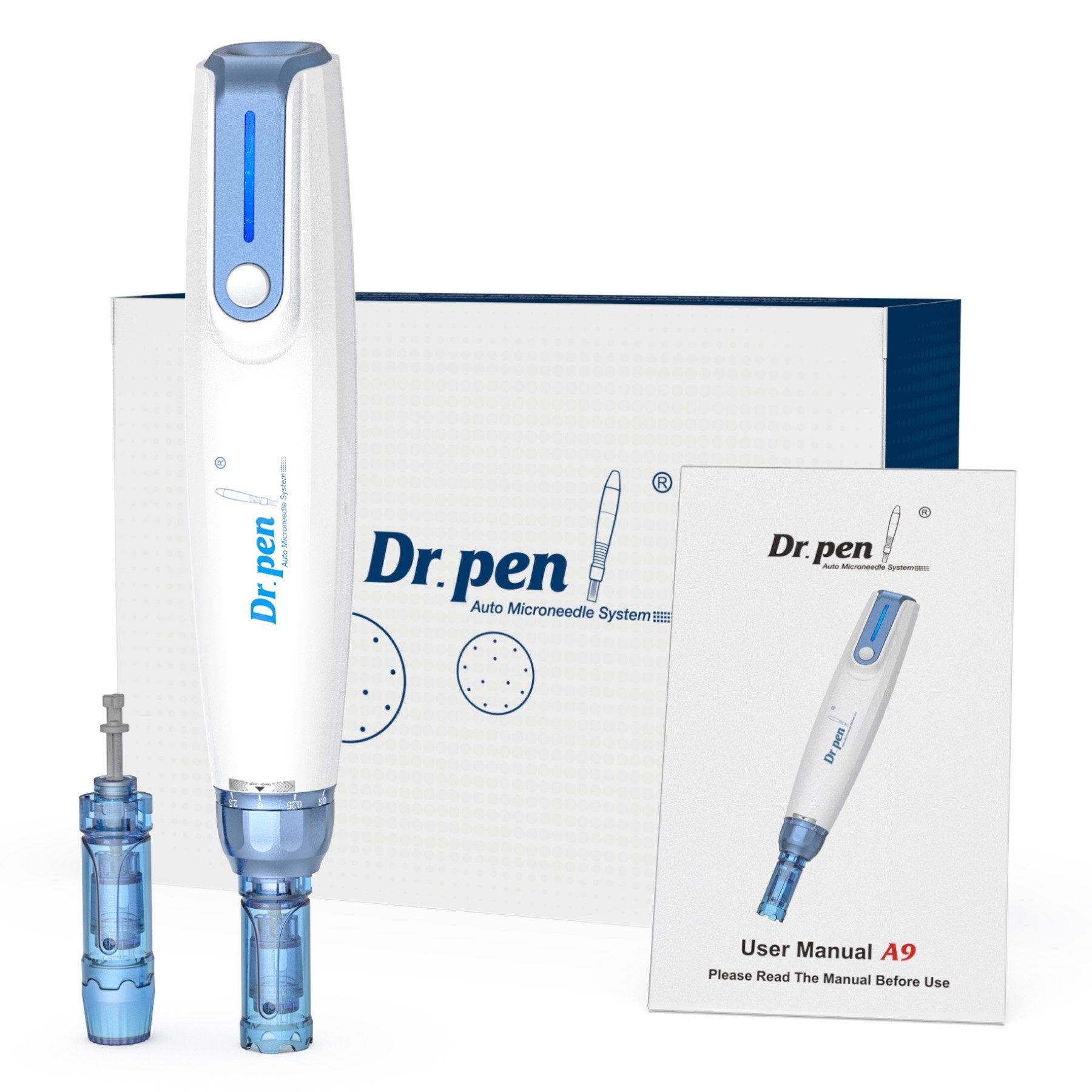 P-Beauty Cosmetic Accessories Dermaroller Dermapen Dr.pen A9 Anti-Aging Anti Falten Hautpflege Gerät, 1-tlg., Microneedling, Derma Pen, Meso-Behandlung