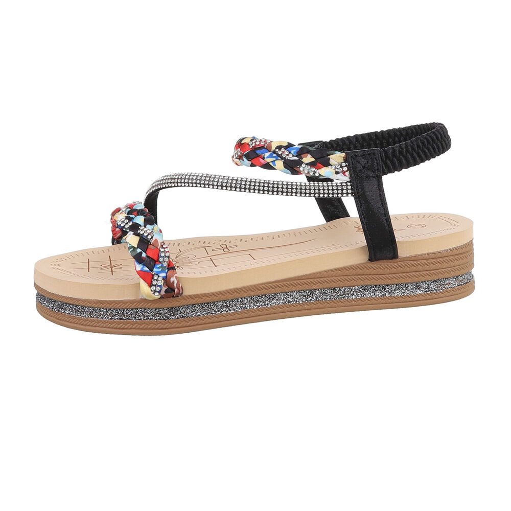 Ital-Design Damen Freizeit Riemchensandalette (86017039) Keilabsatz/Wedge K günstig online kaufen